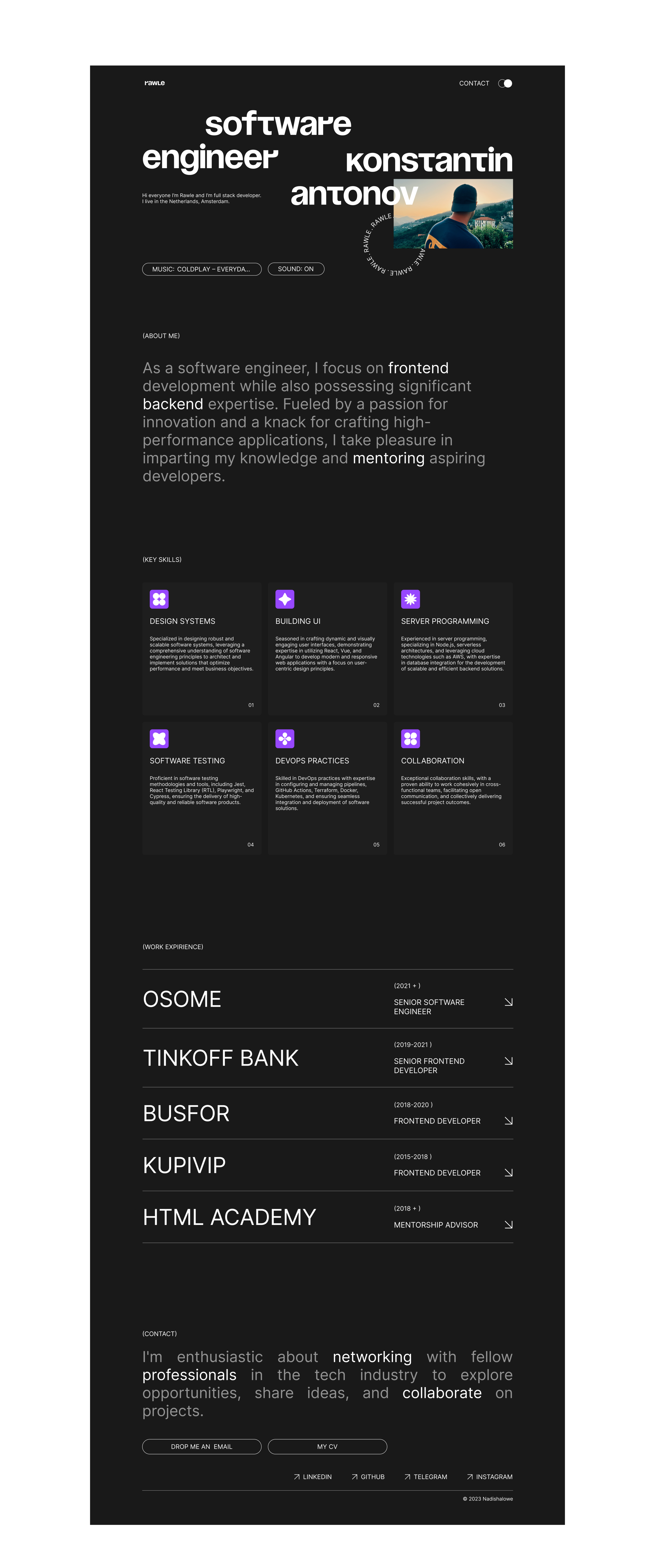 Rawle — Изображение №4 — Интерфейсы на Dprofile