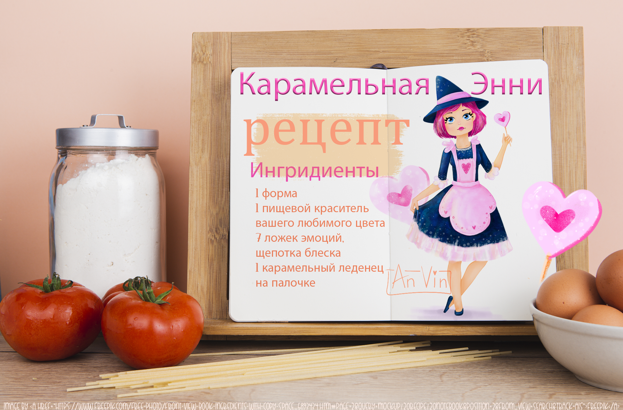 Разработка персонажа Энни для магазина сладостей — Изображение №2 — Иллюстрация на Dprofile