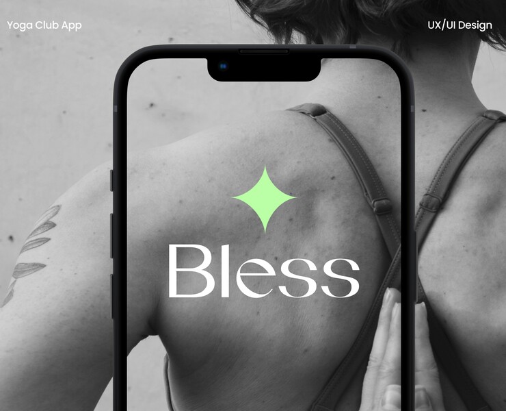 Bless Yoga App — Интерфейсы, Брендинг на Dprofile