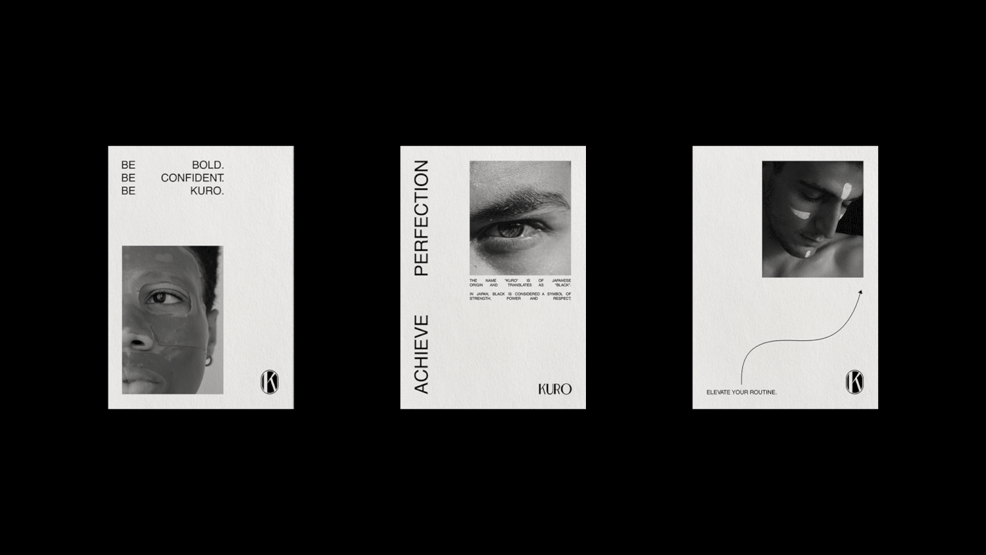Kuro | Brand Identity | Men Skincare — Изображение №8 — Брендинг, Графика на Dprofile