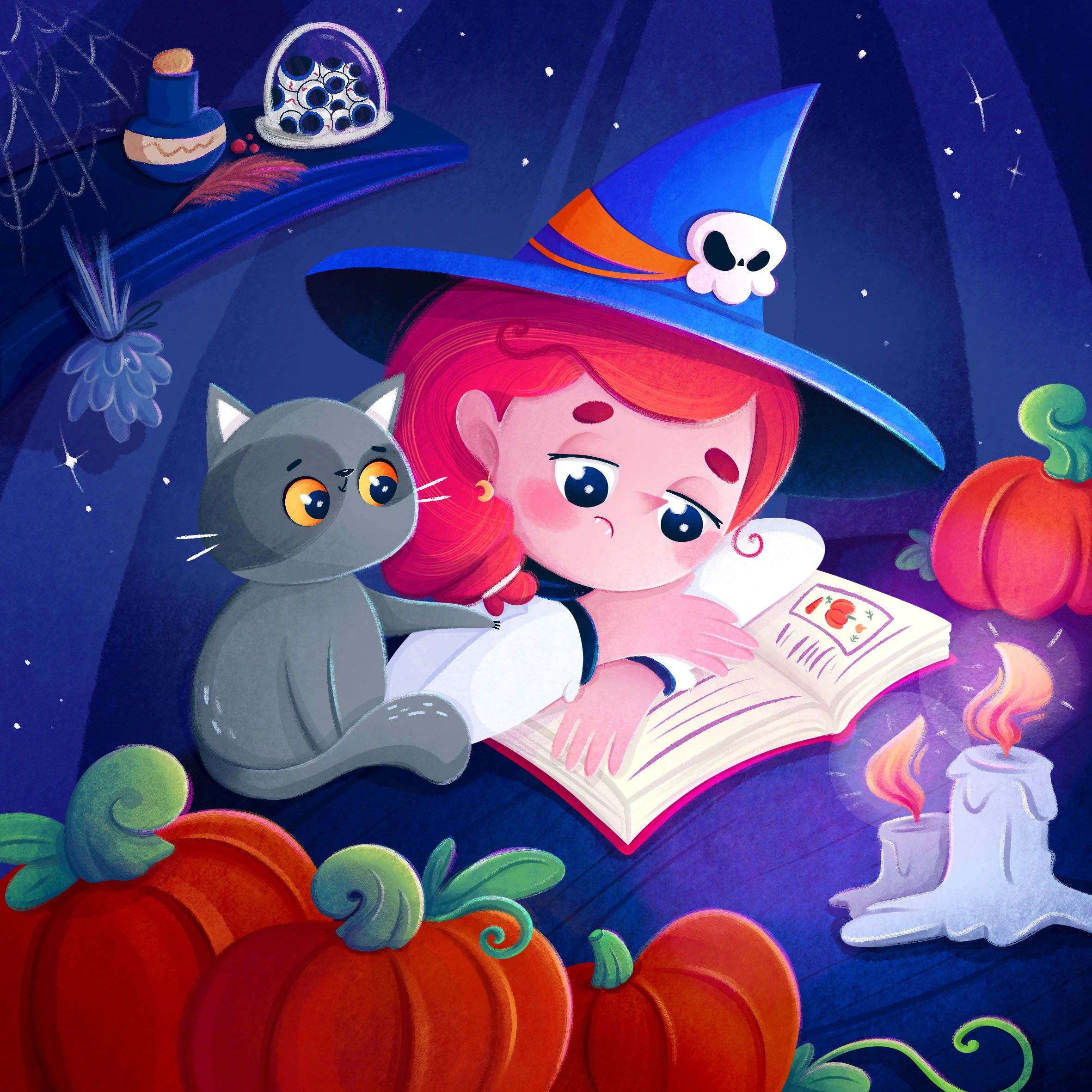 Halloween story/книжная история — Изображение №5 — Иллюстрация, Графика на Dprofile