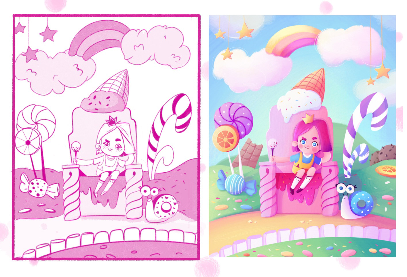 Sweet world stories/children's book project — Изображение №3 — Иллюстрация на Dprofile