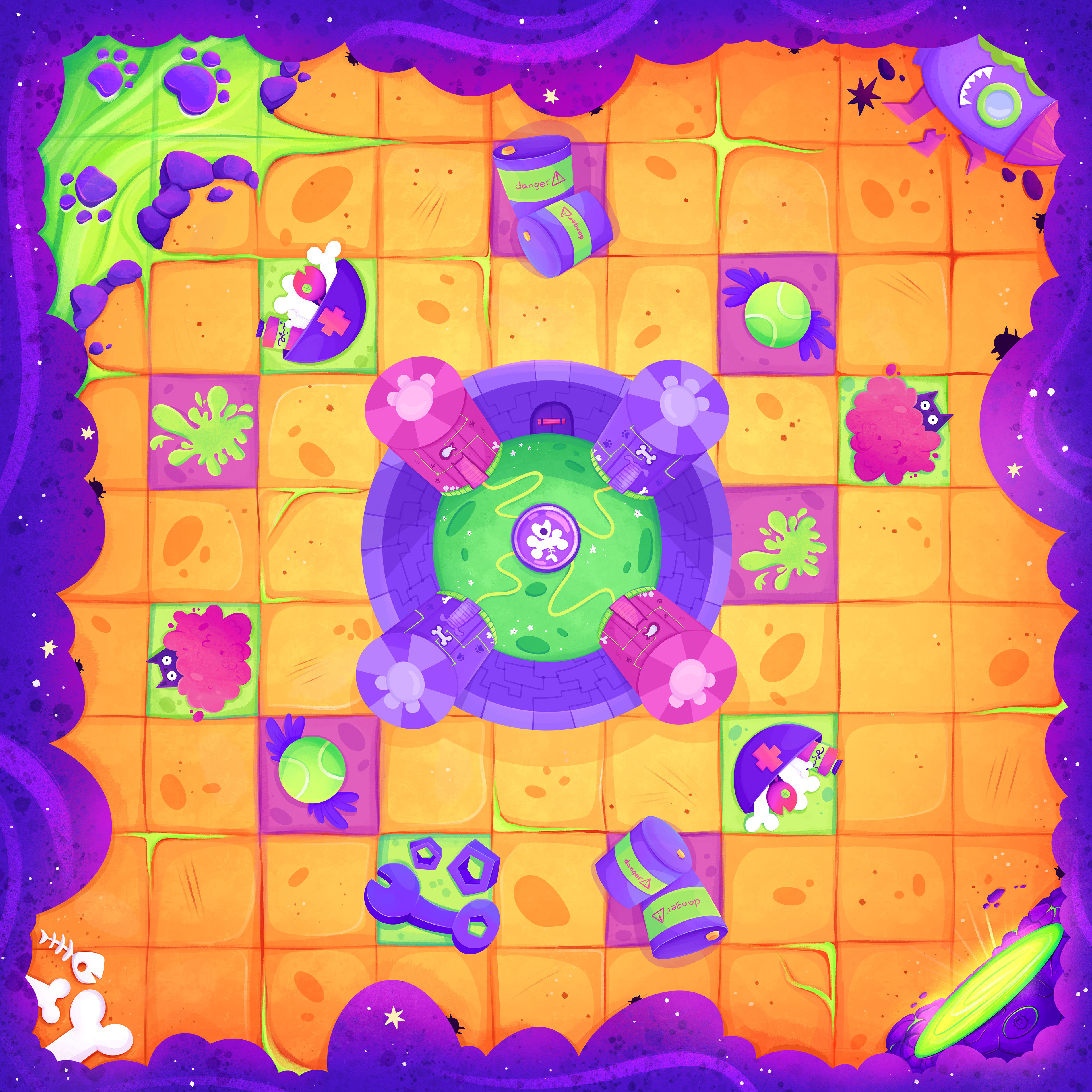 CHILDREN'S BOARD GAME/ДЕТСКАЯ НАСТОЛЬНАЯ ИГРА — Изображение №7 — Брендинг, Иллюстрация на Dprofile