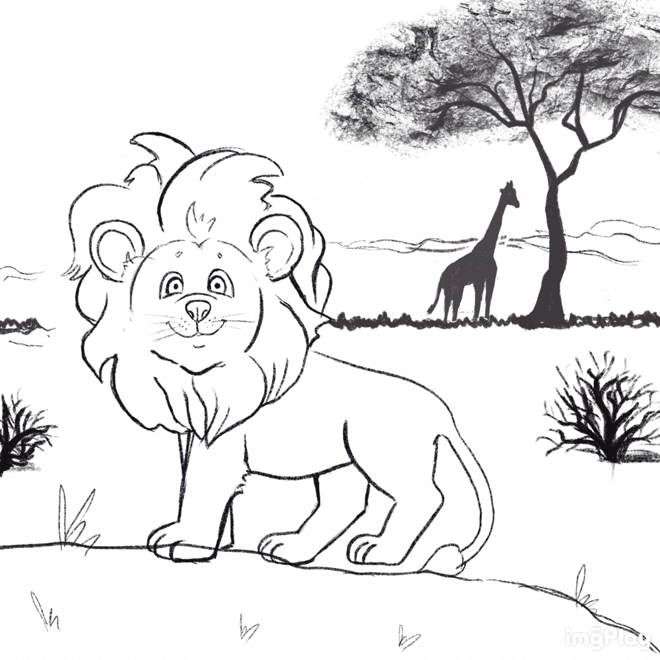 Иллюстрации для детских пазлов 4 в 1 "Дикие кошки" — Изображение №6 — Иллюстрация, Графика на Dprofile