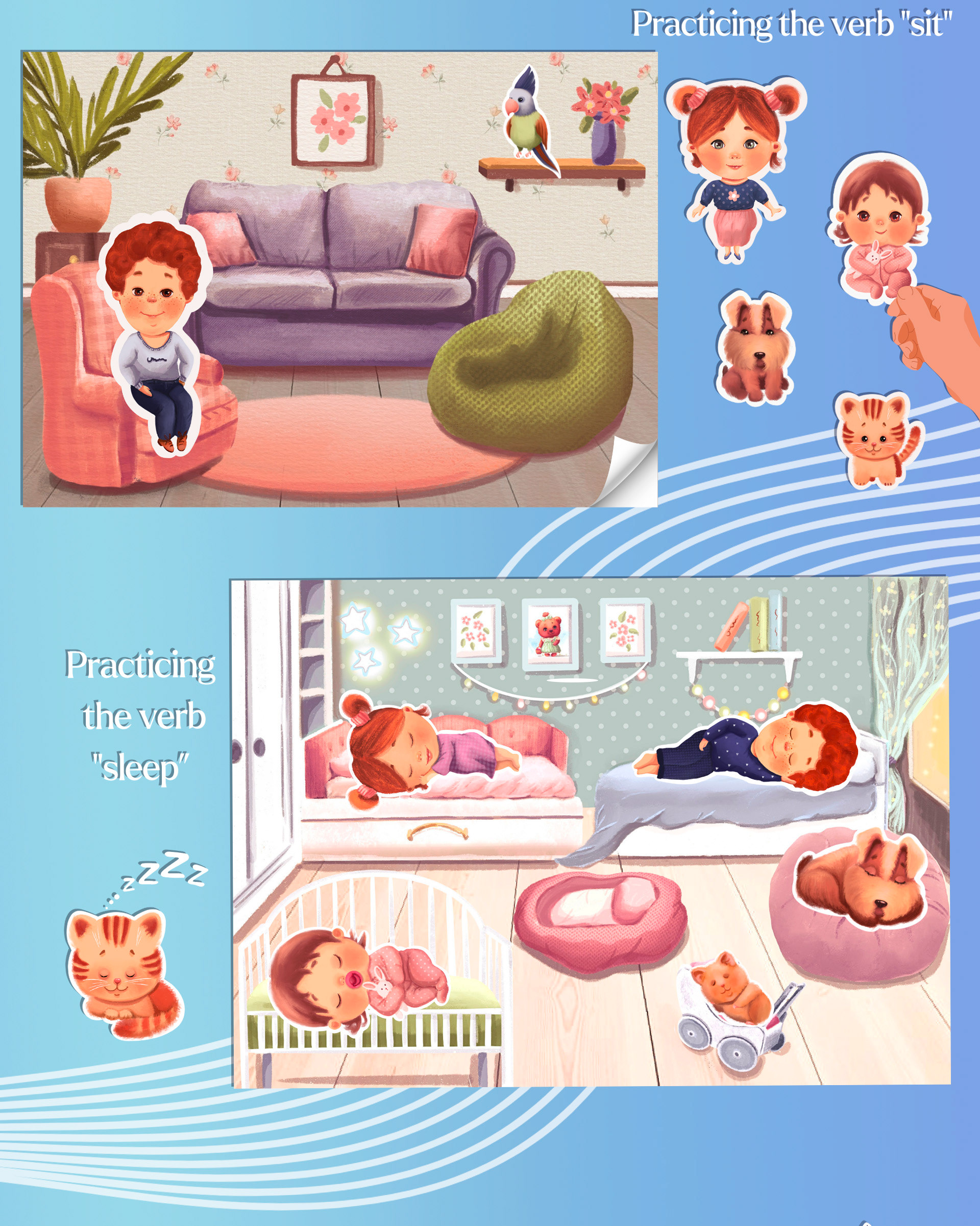 Иллюстрации для логопедических игр, персонажи — Изображение №3 — Иллюстрация, Графика на Dprofile