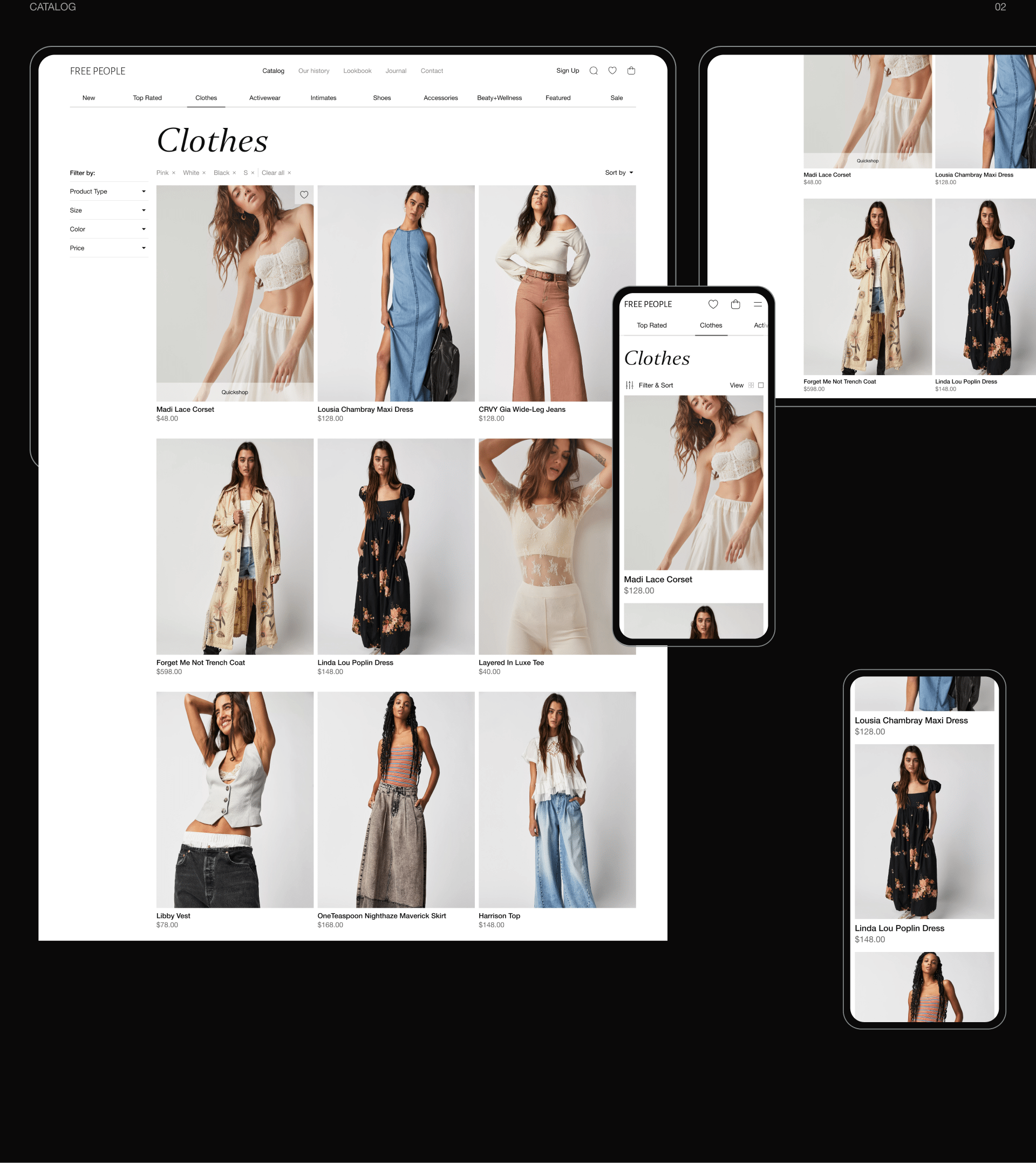 FREE PEOPLE | concept e-commerce redesign — Изображение №5 — Интерфейсы на Dprofile