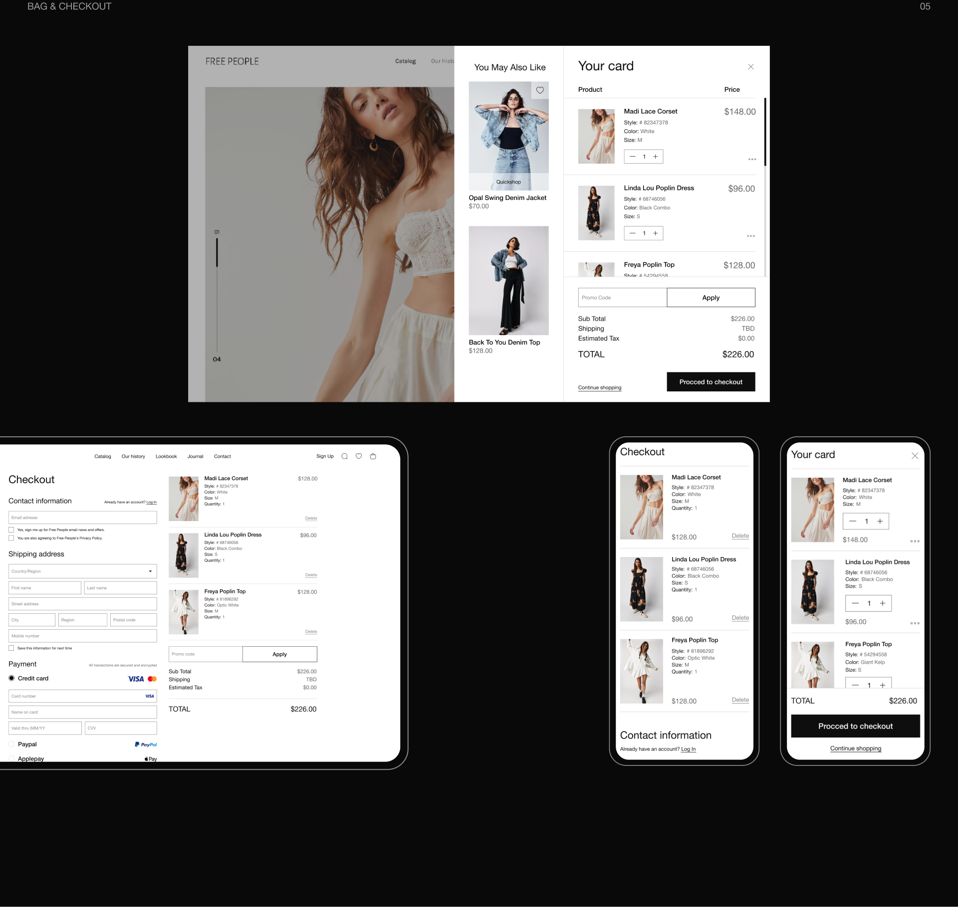 FREE PEOPLE | concept e-commerce redesign — Изображение №10 — Интерфейсы на Dprofile