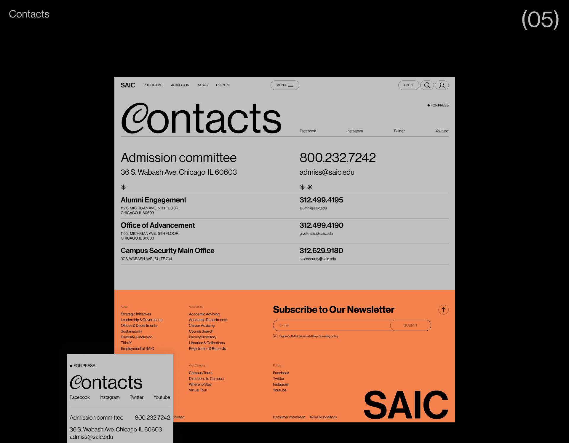 SAIC redesign — Изображение №19 — Интерфейсы на Dprofile