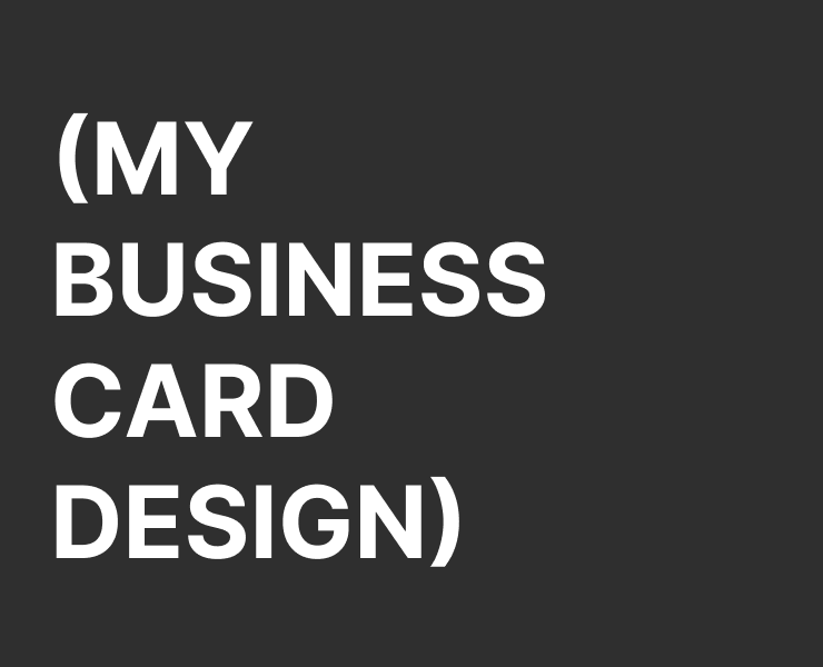 My business card design — Иллюстрация, Графика на Dprofile