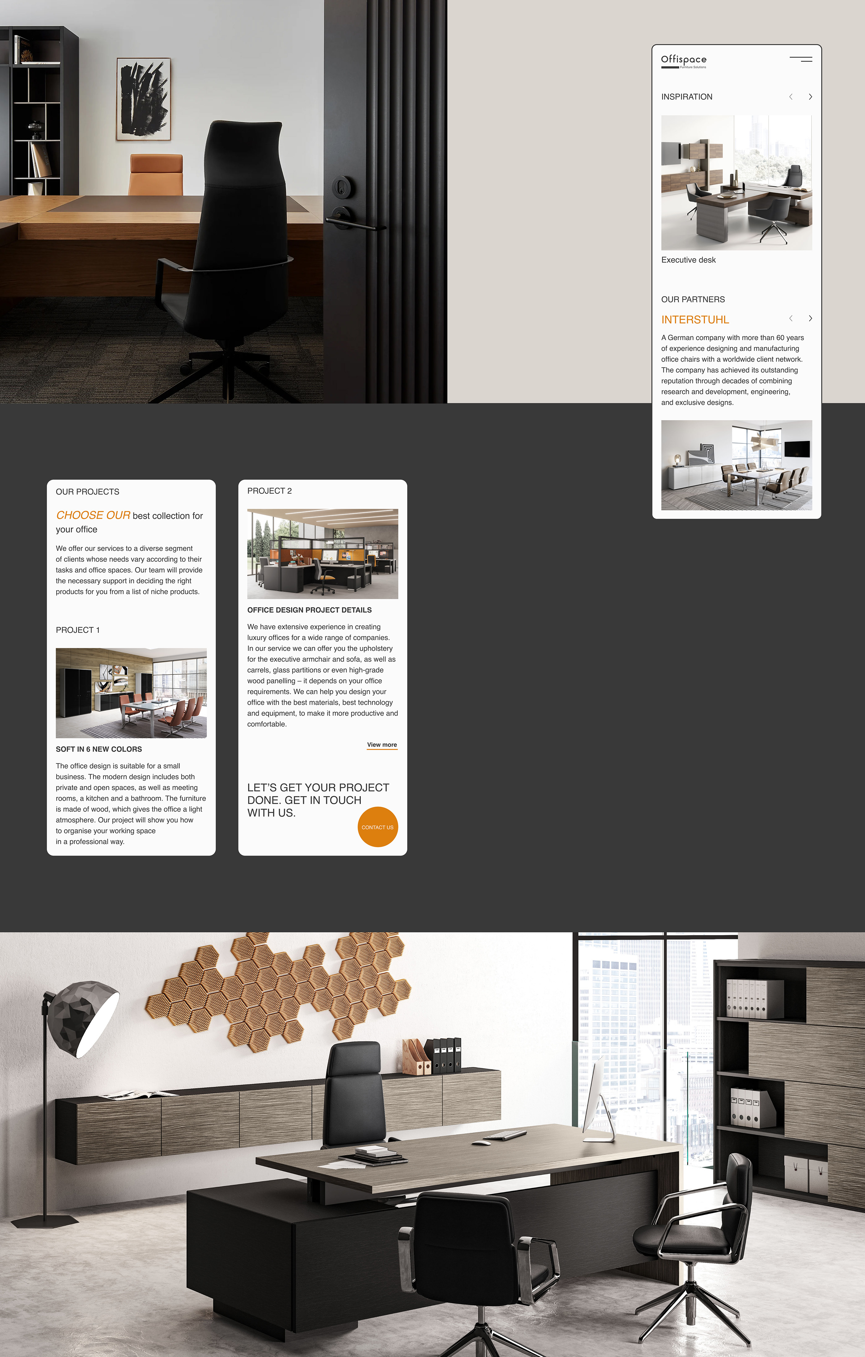 Interior design website for Office Furniture company — Изображение №8 — Интерфейсы, Брендинг на Dprofile
