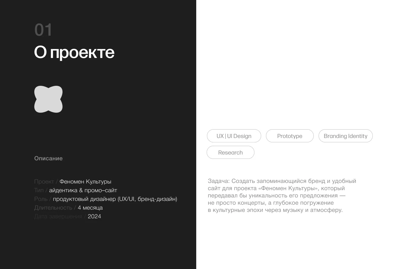 Визуальная айдентика | UI design «Феномен Культуры» — Изображение №2 — Интерфейсы, Брендинг на Dprofile