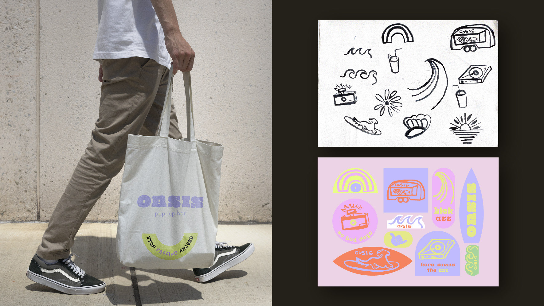 OASIS POP–UP BAR Identity — Изображение №5 — Брендинг, Иллюстрация на Dprofile