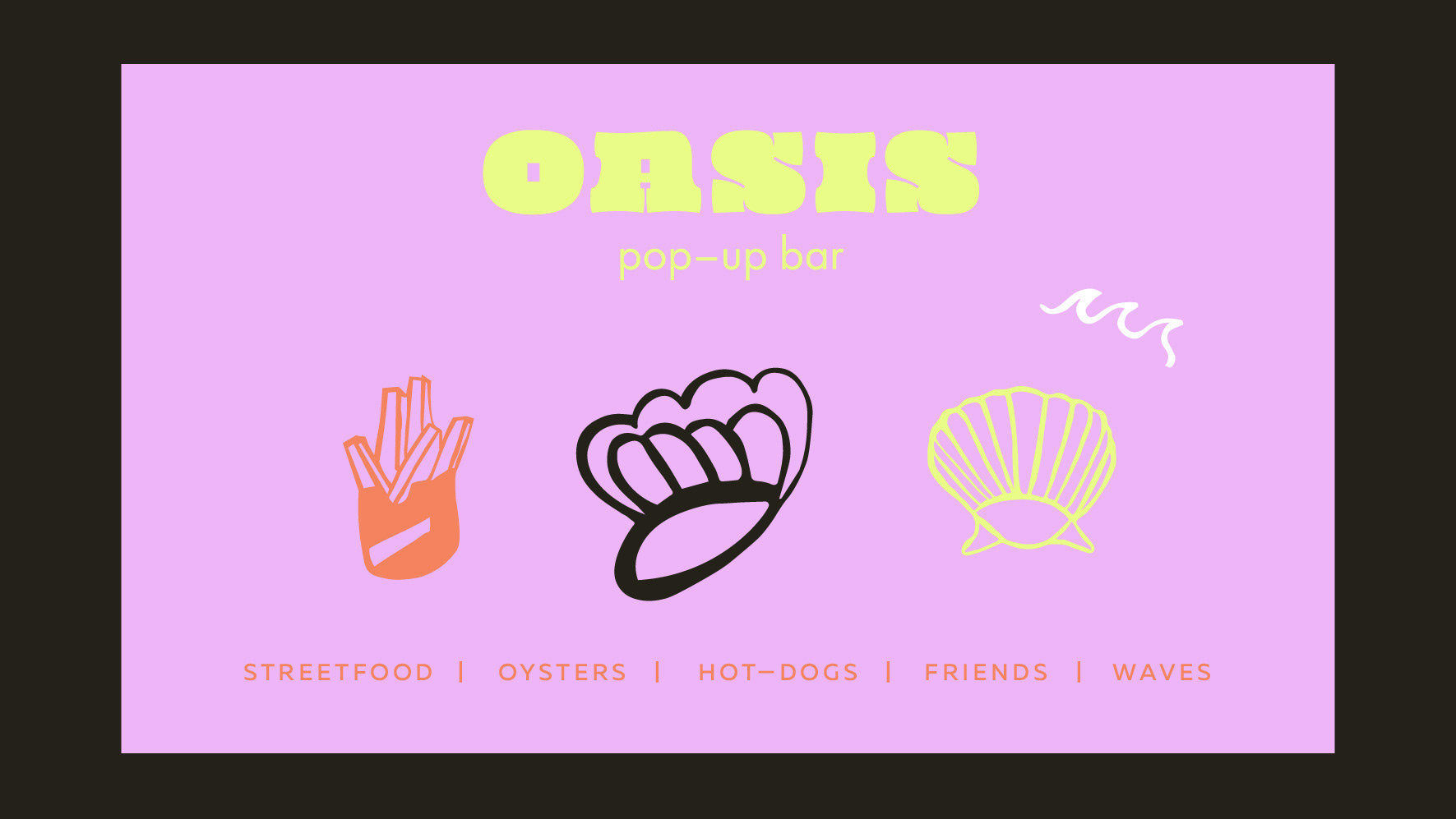 OASIS POP–UP BAR Identity — Изображение №6 — Брендинг, Иллюстрация на Dprofile