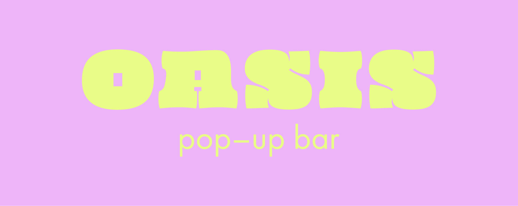 OASIS POP–UP BAR Identity — Изображение №3 — Брендинг, Иллюстрация на Dprofile