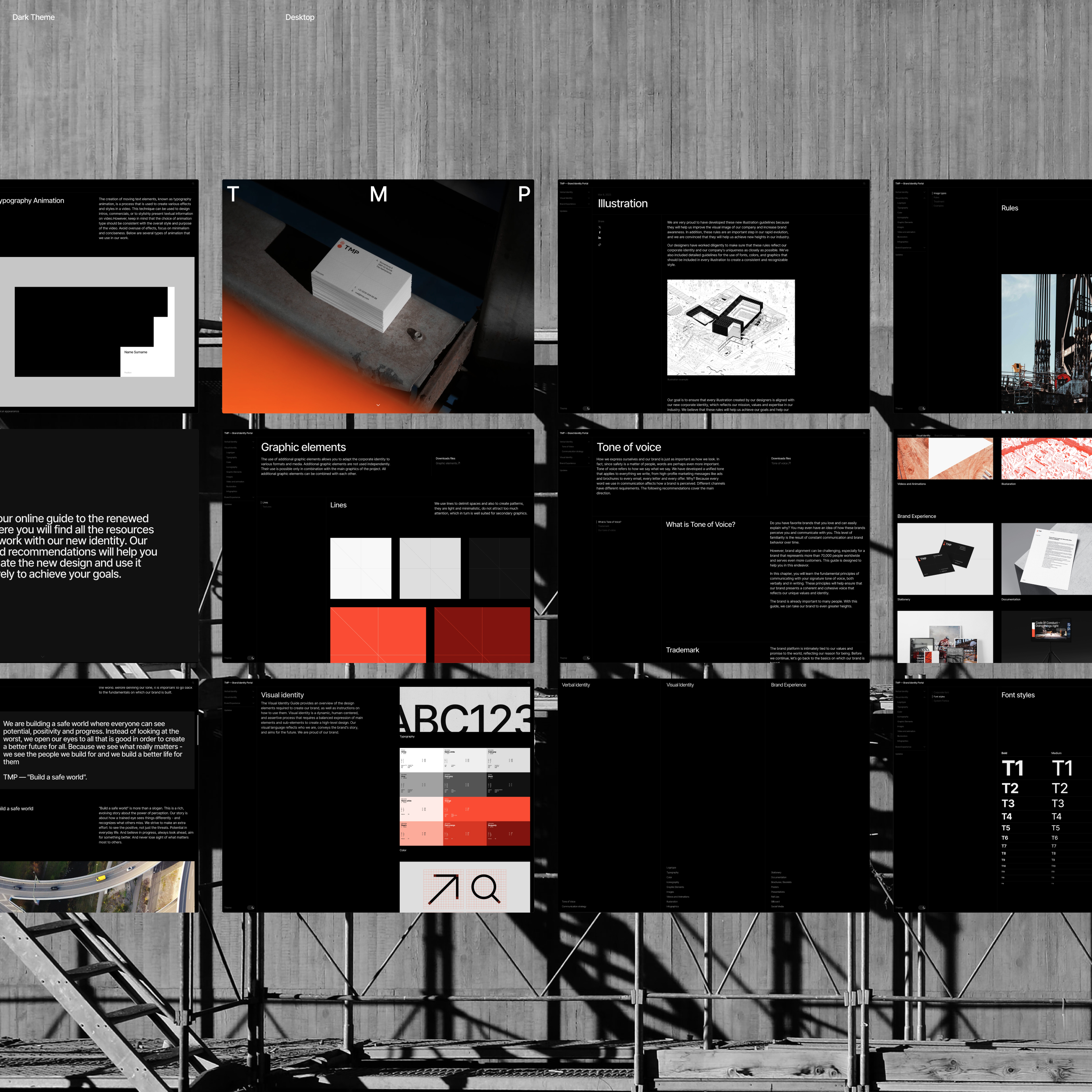 TMP — Brand Identity Portal (Framer Template) — Изображение №4 — Интерфейсы, Брендинг на Dprofile