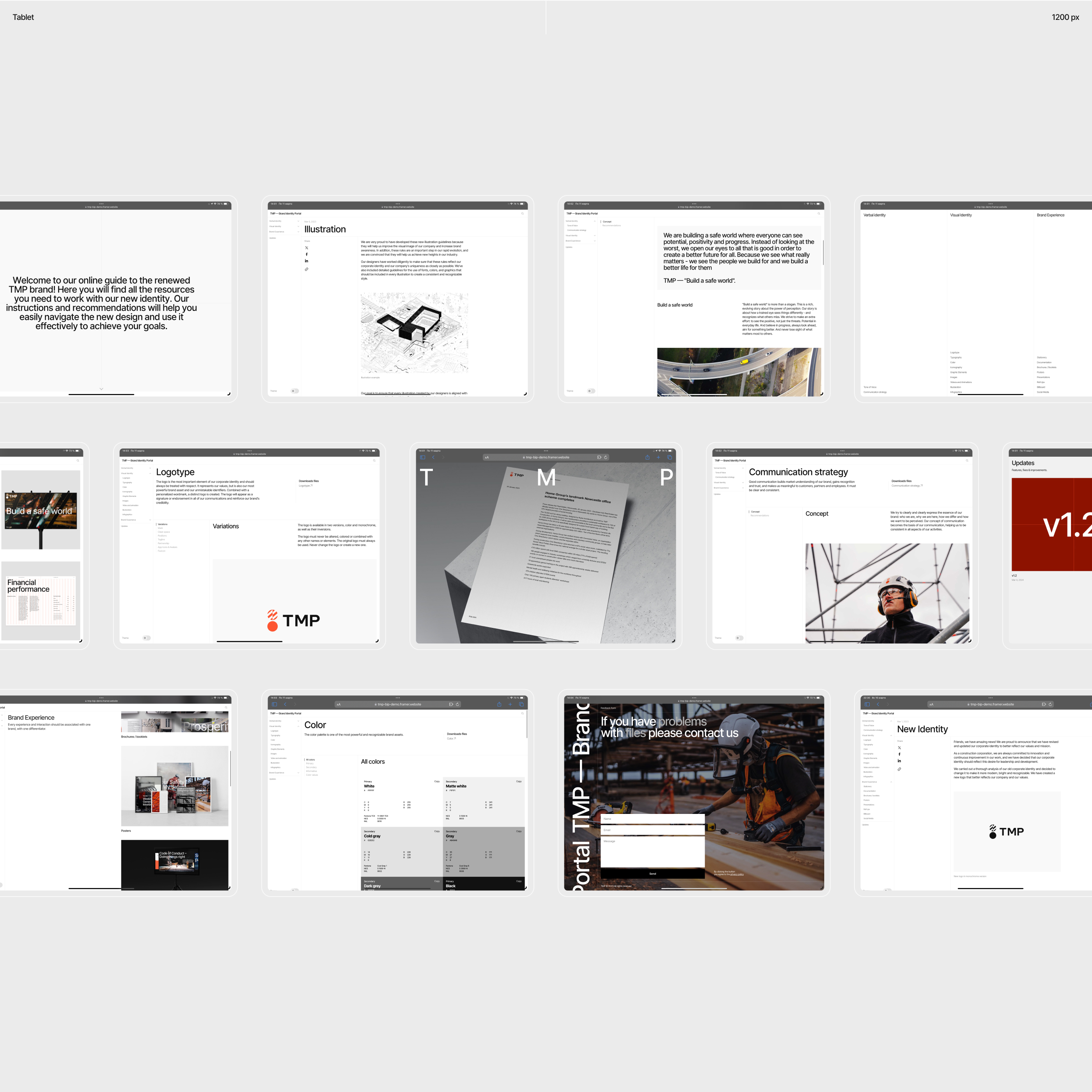 TMP — Brand Identity Portal (Framer Template) — Изображение №9 — Интерфейсы, Брендинг на Dprofile
