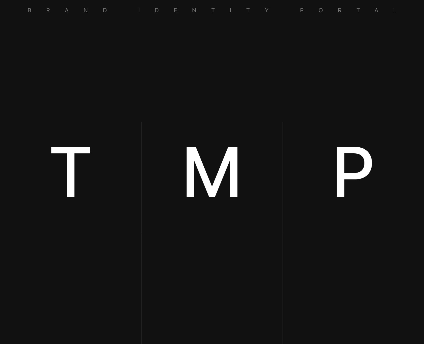 TMP — Brand Identity Portal (Framer Template) — Интерфейсы, Брендинг на Dprofile