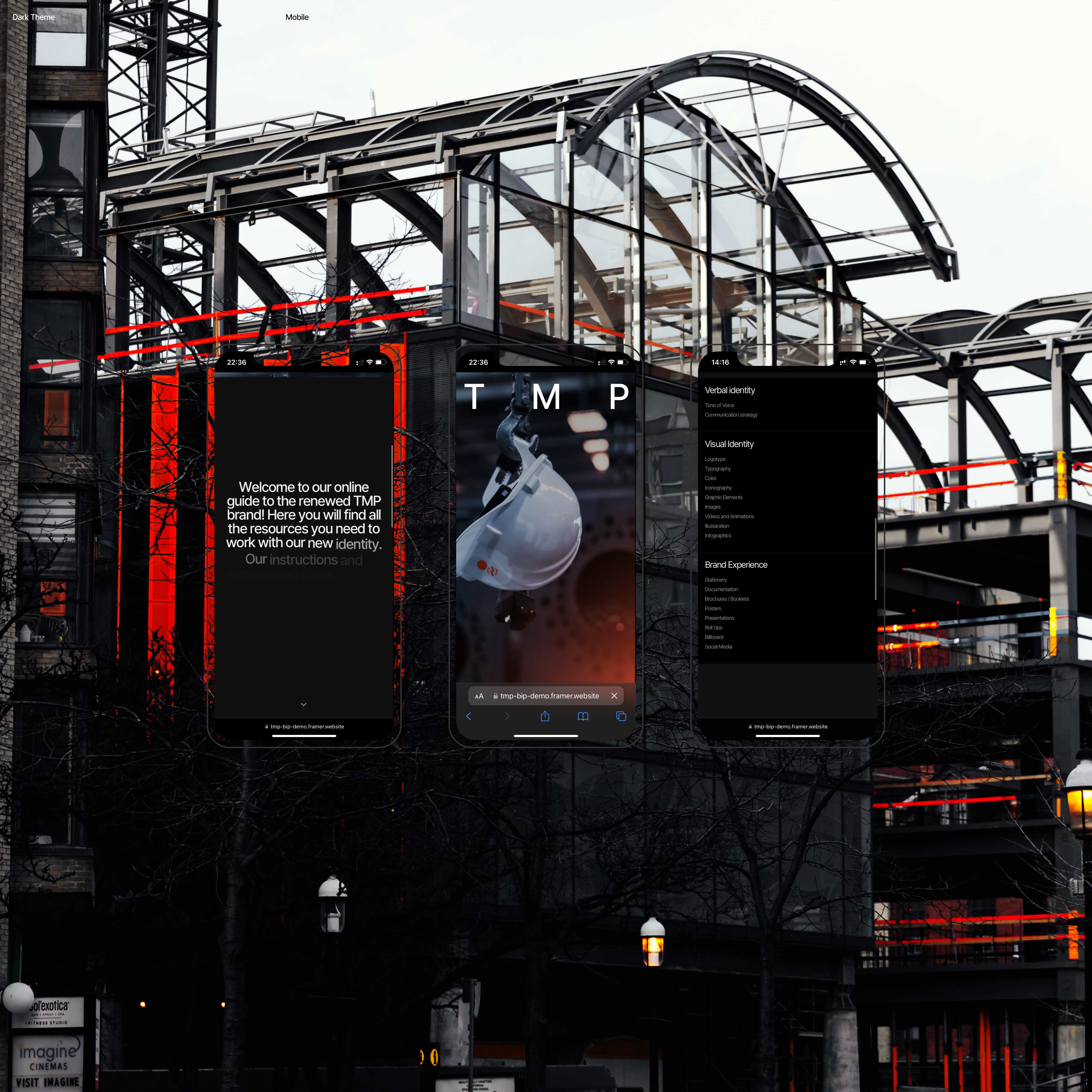 TMP — Brand Identity Portal (Framer Template) — Изображение №3 — Интерфейсы, Брендинг на Dprofile