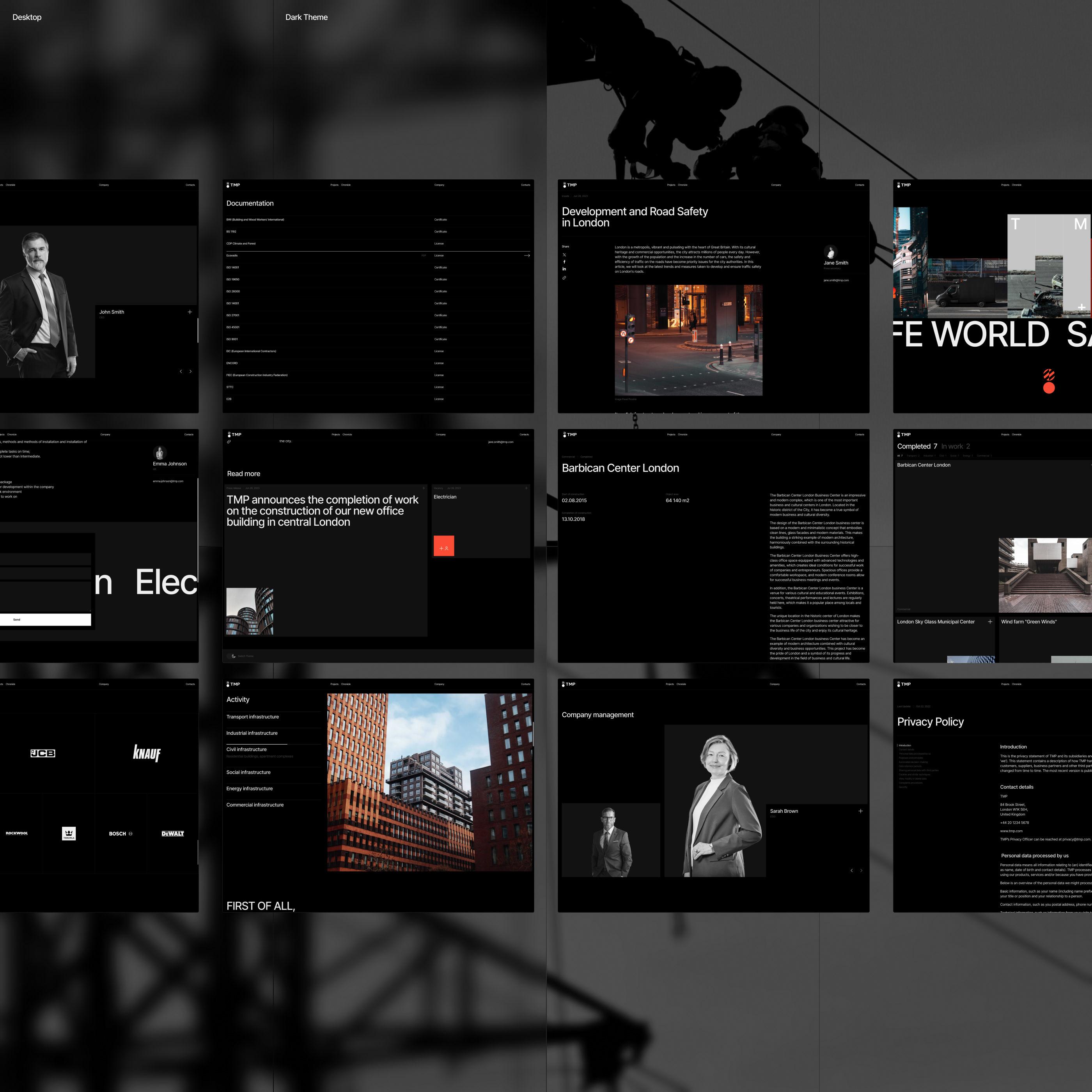 TMP — Company Website (Framer Template) — Изображение №6 — Интерфейсы, Брендинг на Dprofile