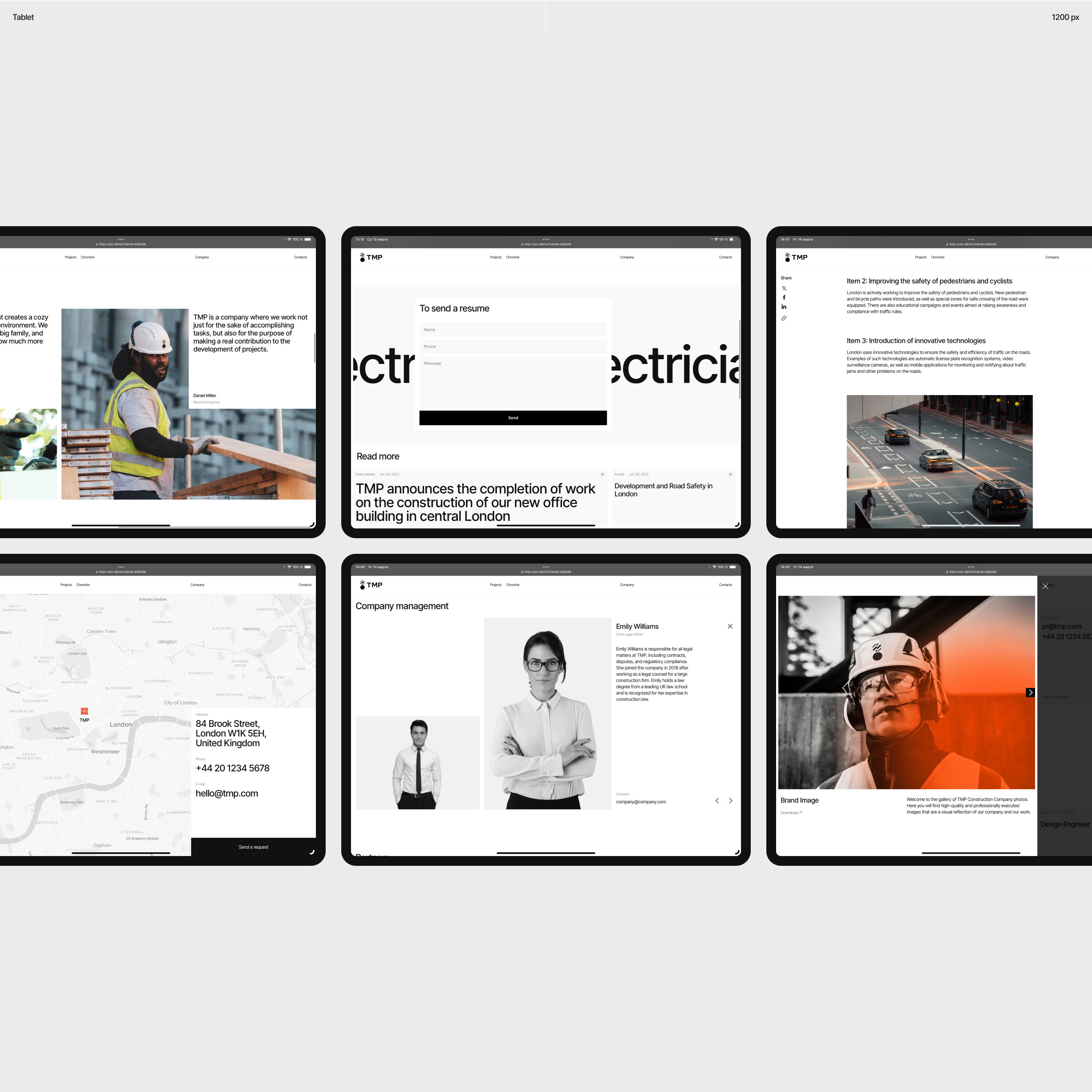 TMP — Company Website (Framer Template) — Изображение №10 — Интерфейсы, Брендинг на Dprofile