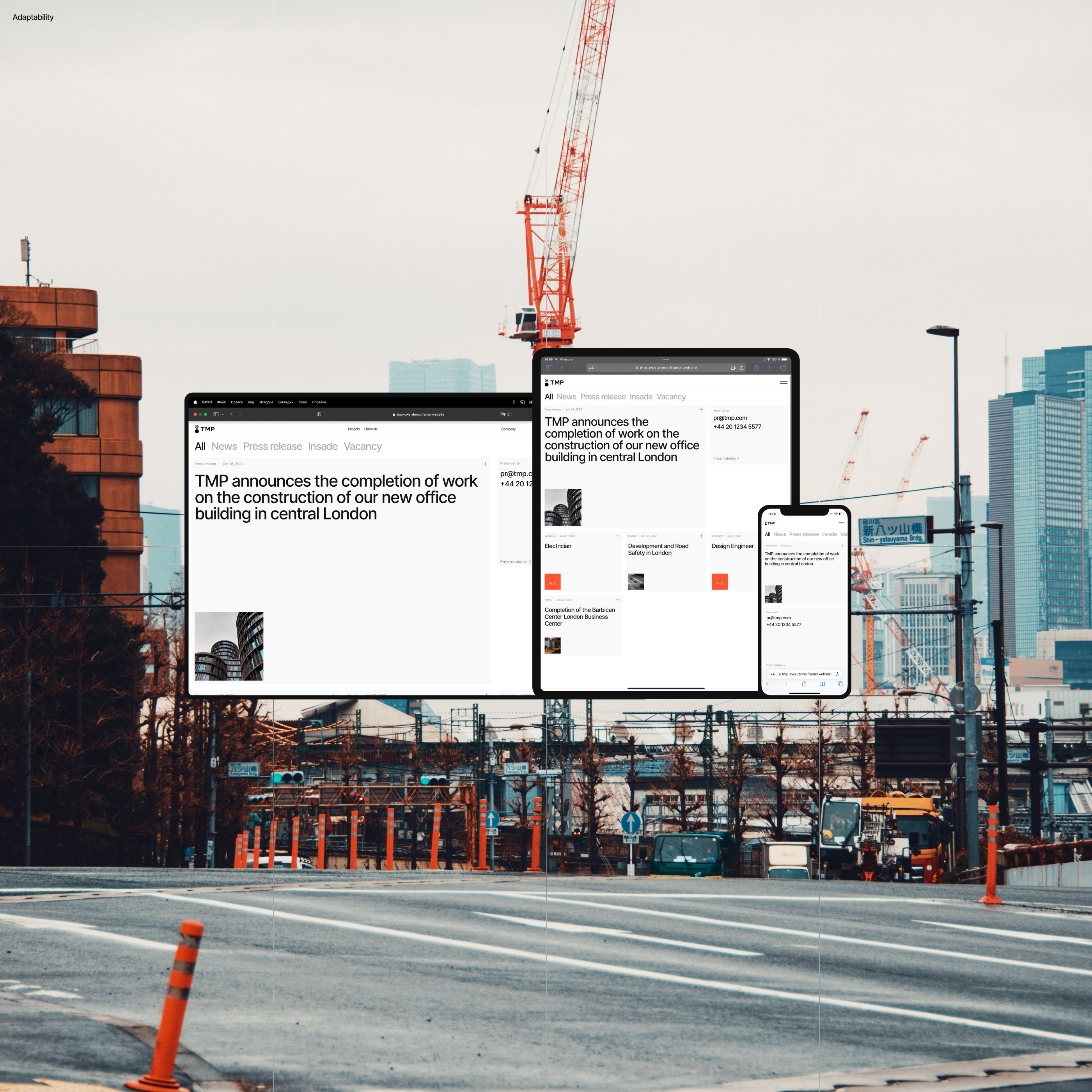 TMP — Company Website (Framer Template) — Изображение №4 — Интерфейсы, Брендинг на Dprofile