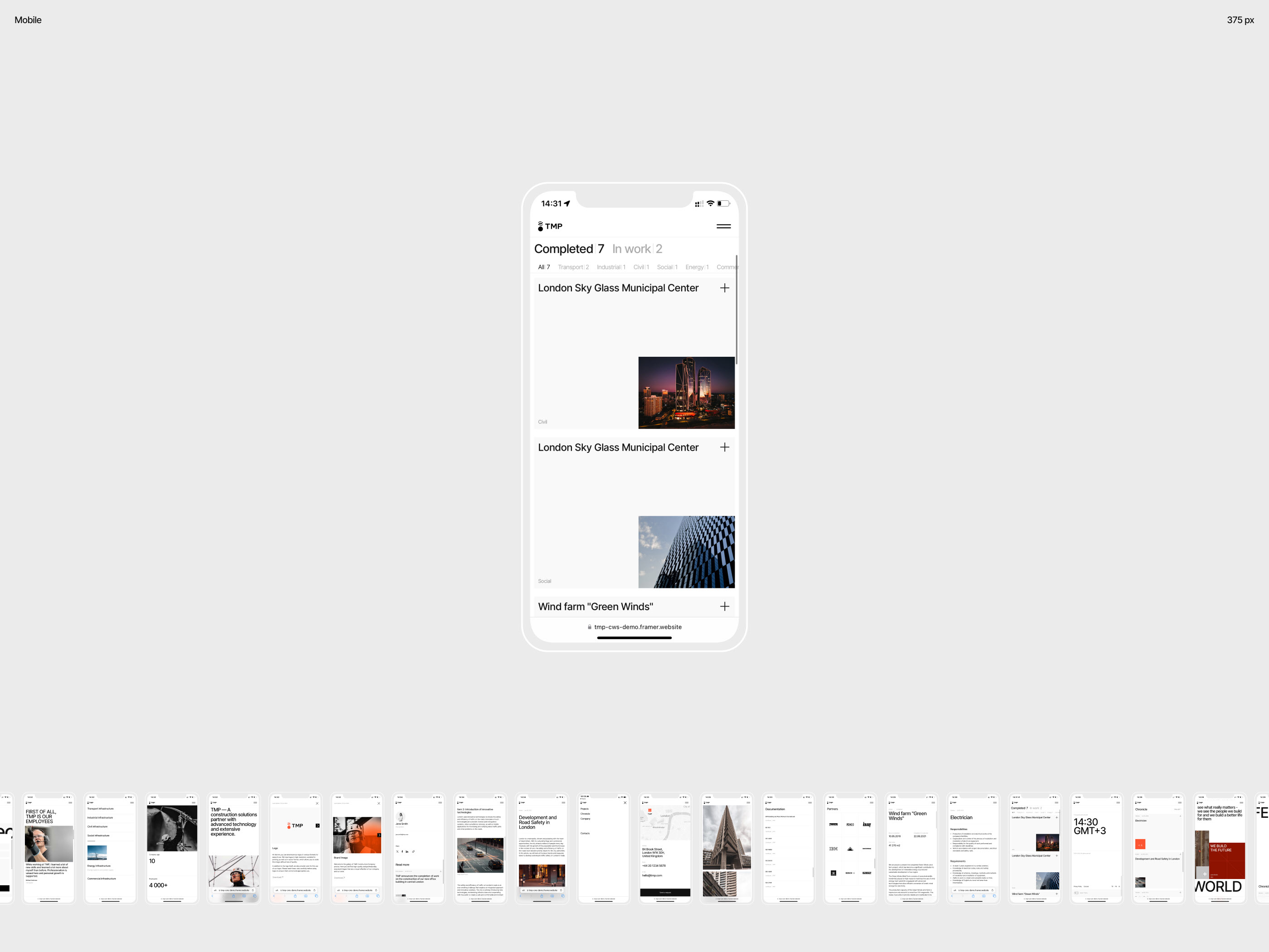 TMP — Company Website (Framer Template) — Изображение №7 — Интерфейсы, Брендинг на Dprofile