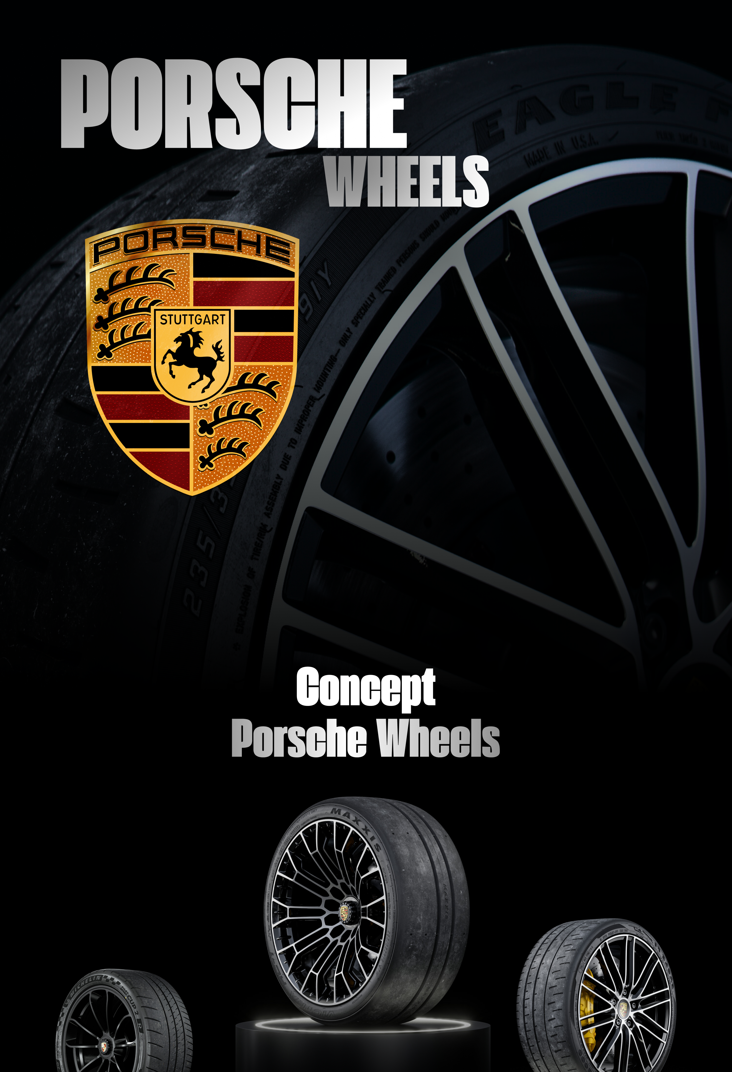 Porsche Wheels landing page — Изображение №1 — Интерфейсы, Графика на Dprofile