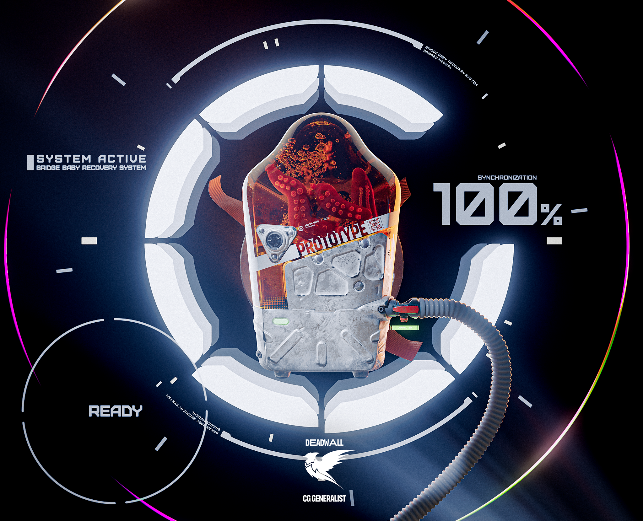 BB capsule prototype // 3D Concept Art — Иллюстрация, 3D на Dprofile
