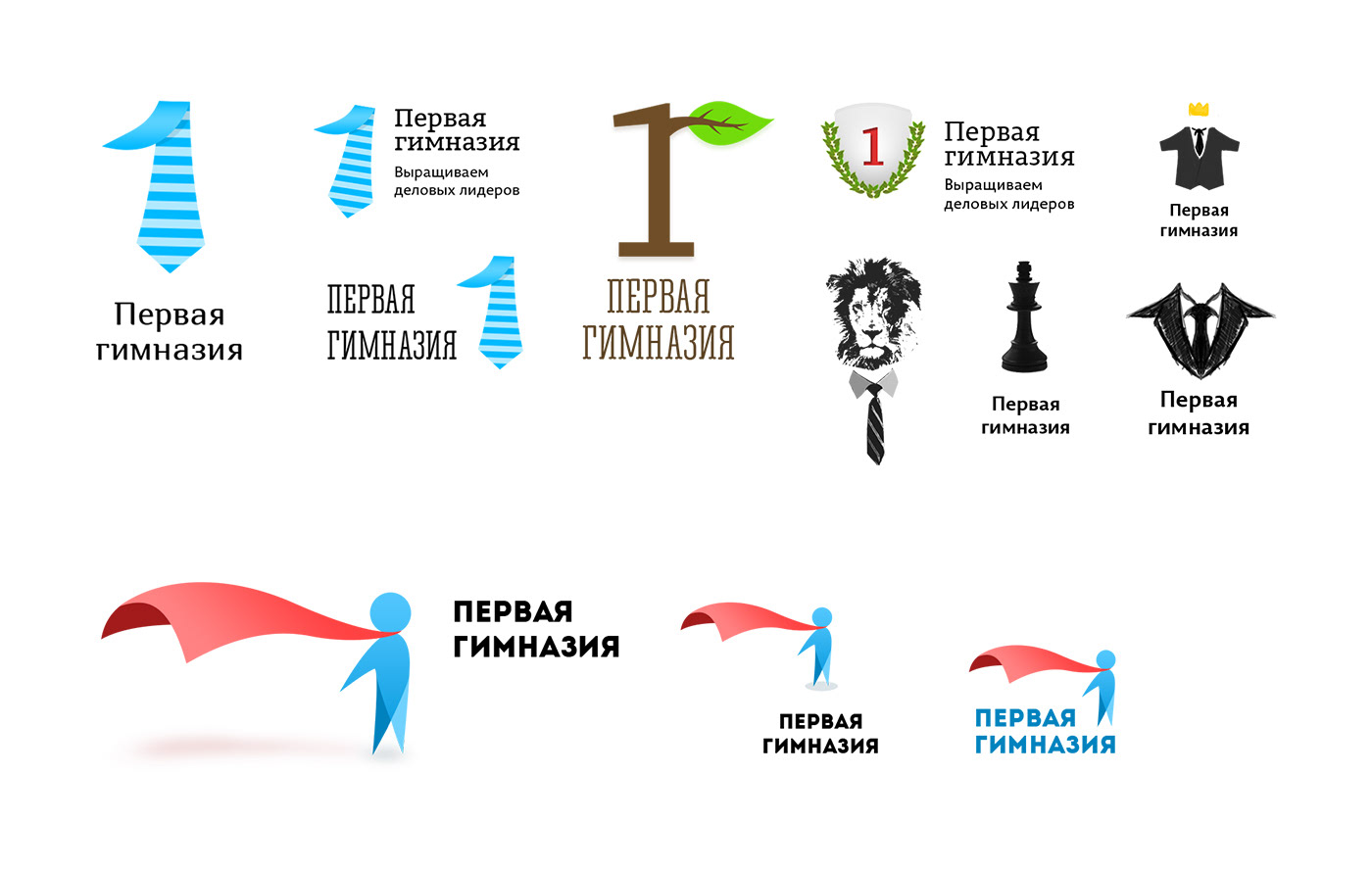 Логотип Первой Пермской гимназии — Изображение №2 — Брендинг, Графика на Dprofile