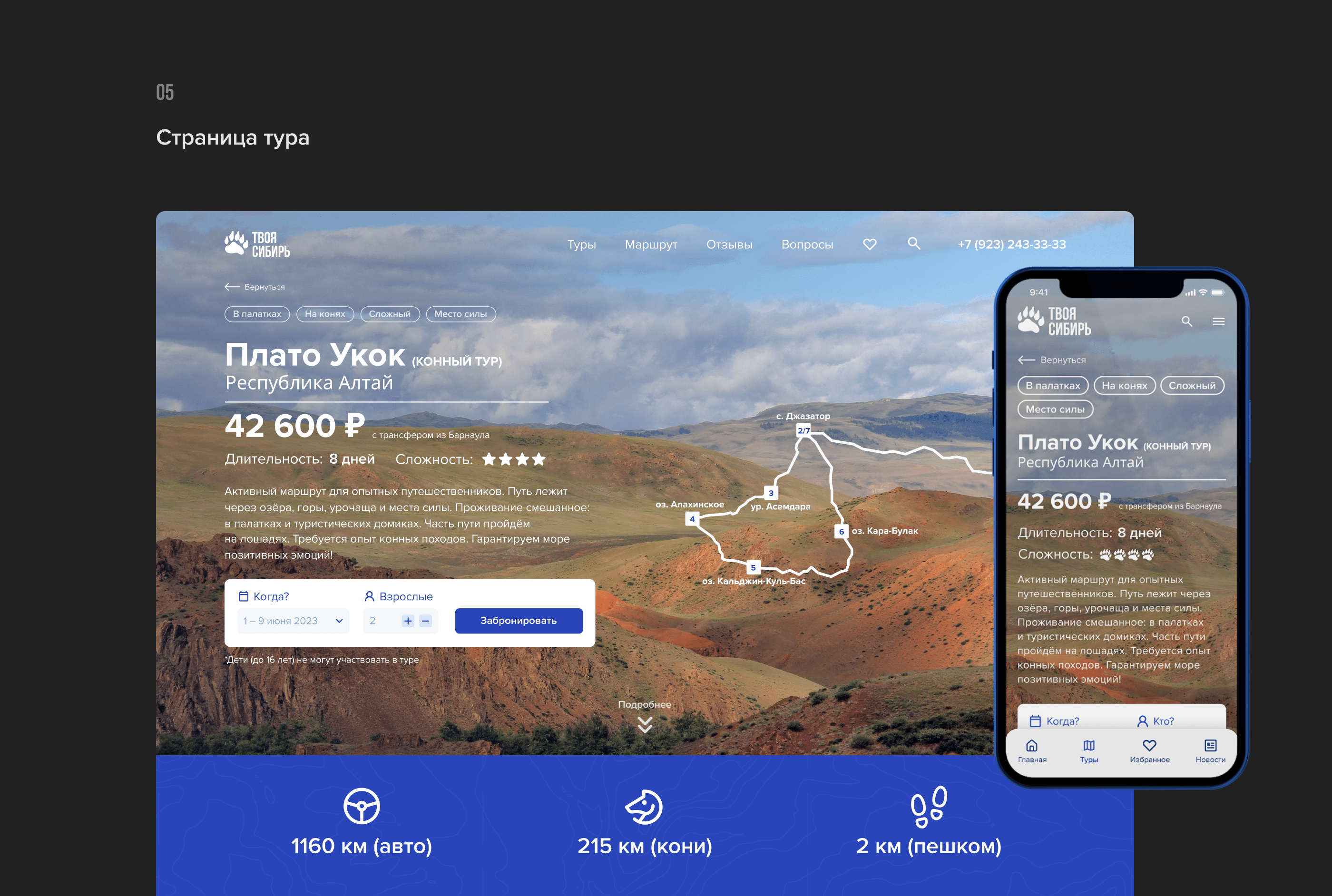 Travel agency website design | ux/ui — Изображение №13 — Интерфейсы, Брендинг на Dprofile