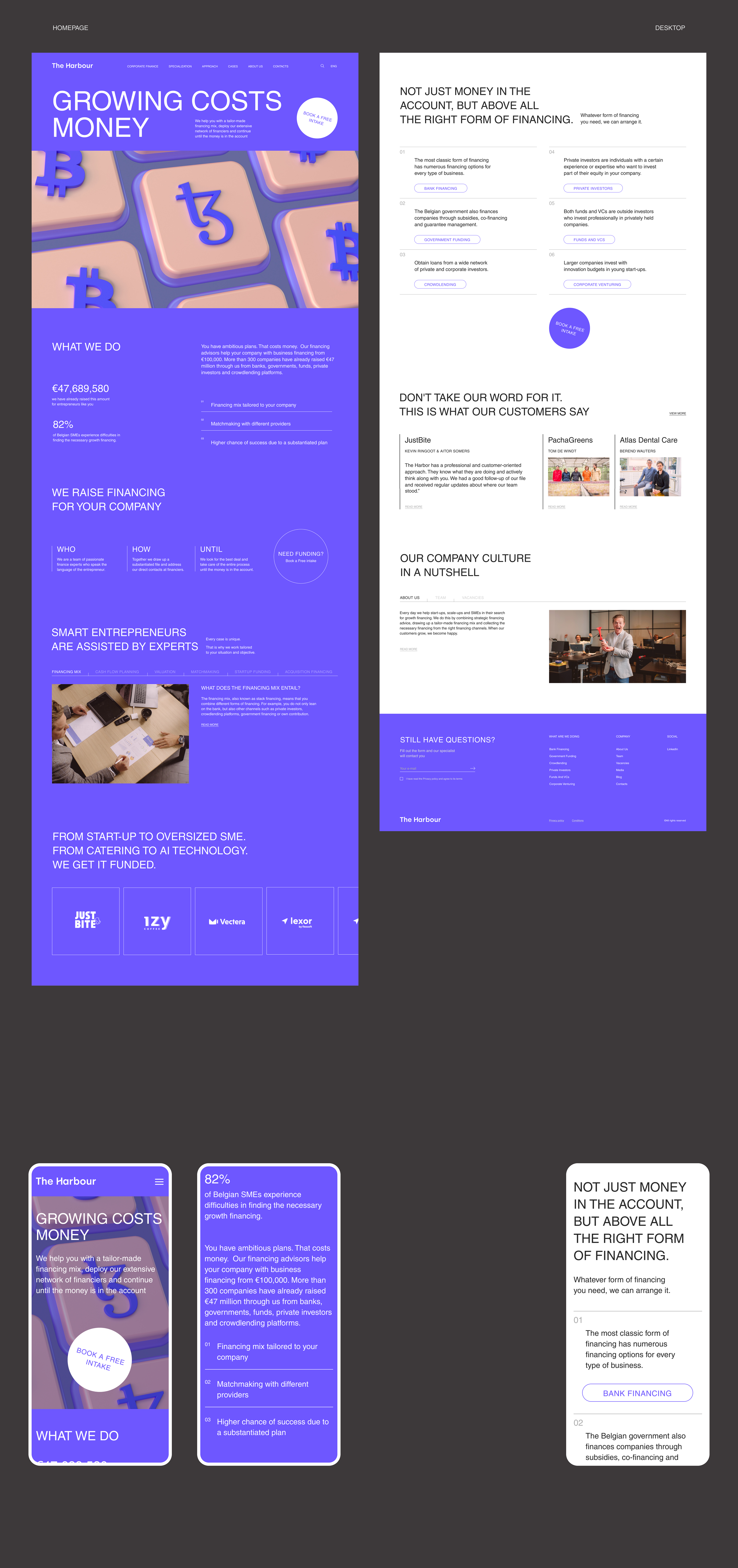 The Harbour - corporate website redesign concept — Изображение №4 — Интерфейсы на Dprofile