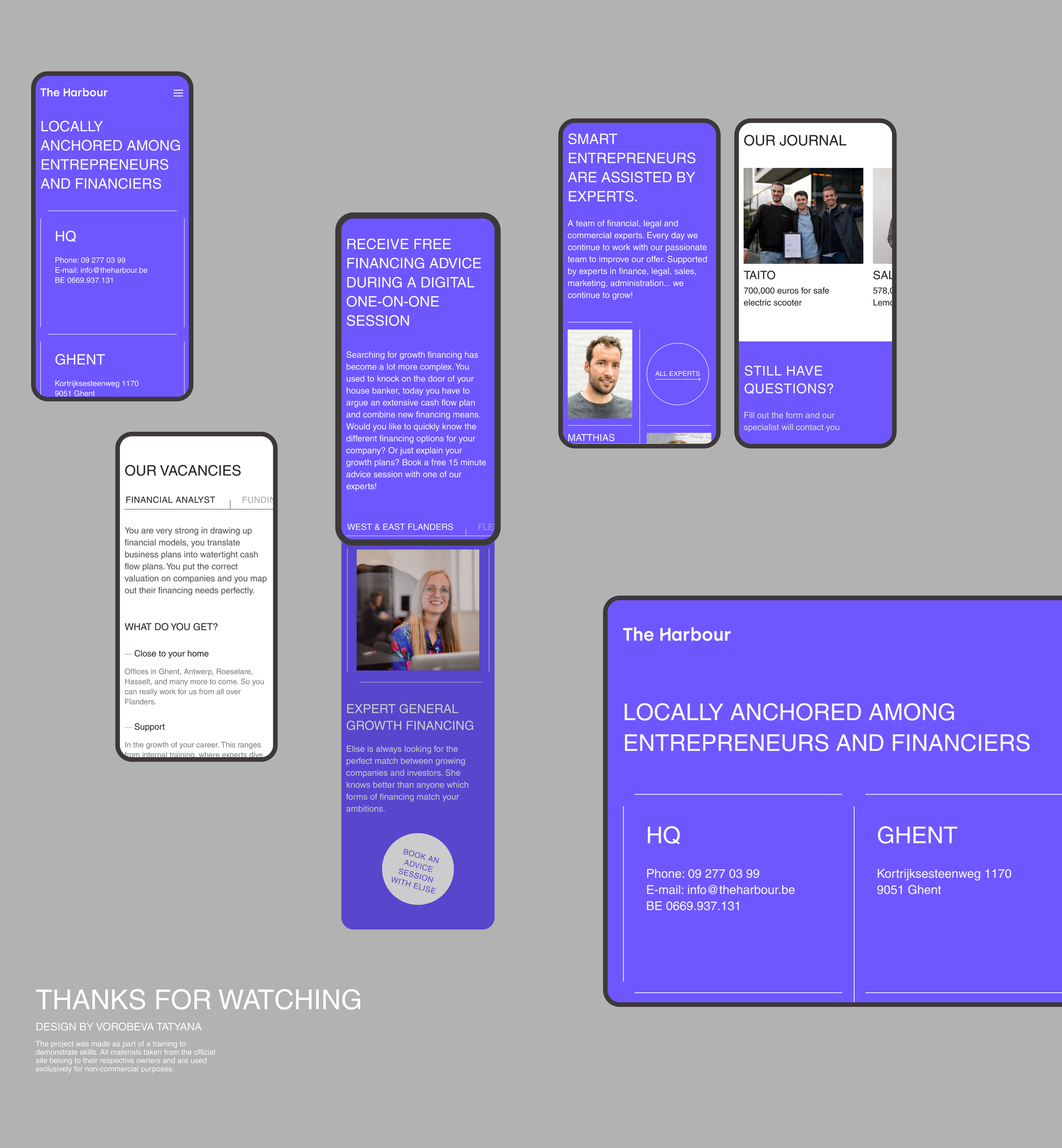 The Harbour - corporate website redesign concept — Изображение №11 — Интерфейсы на Dprofile