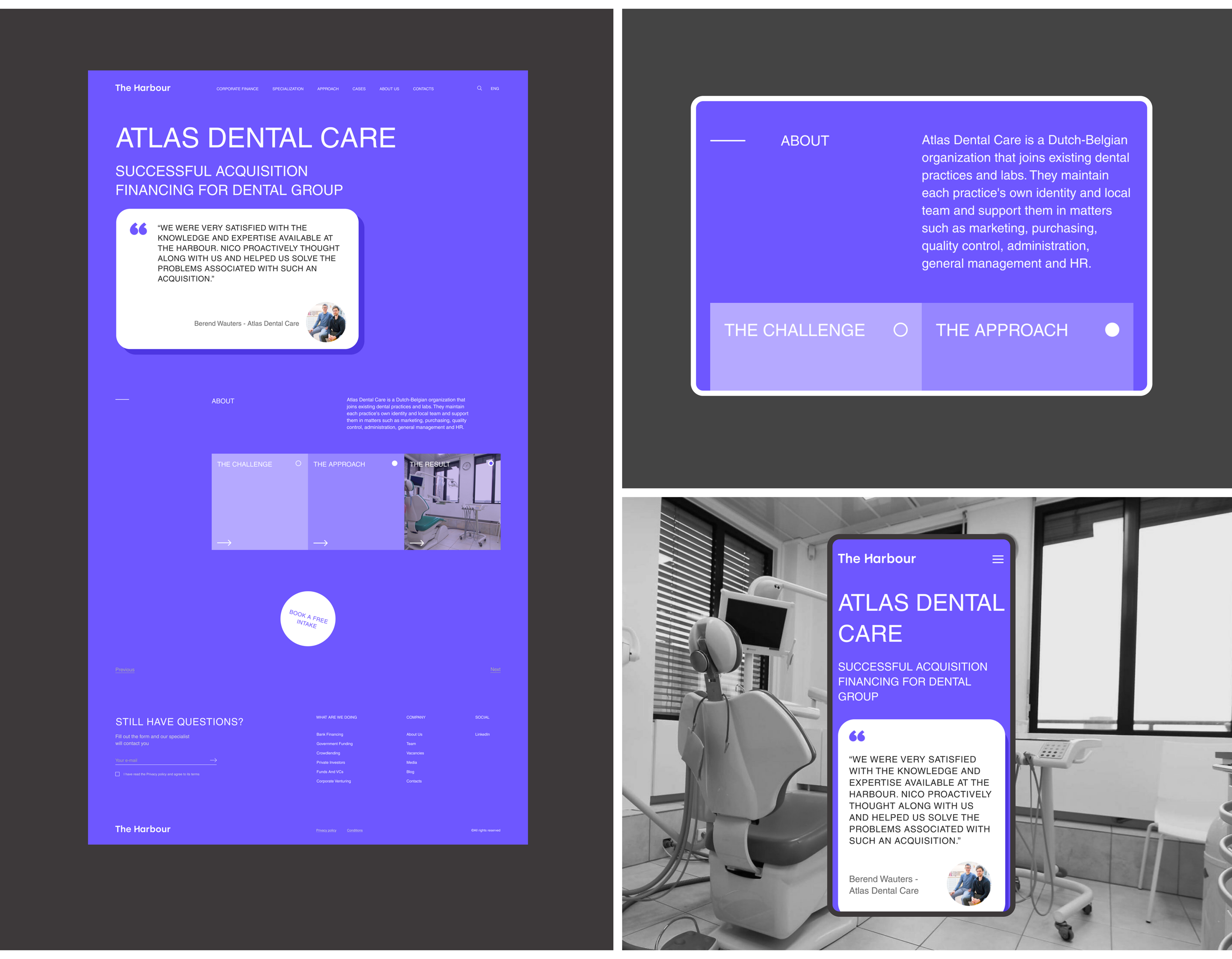 The Harbour - corporate website redesign concept — Изображение №10 — Интерфейсы на Dprofile