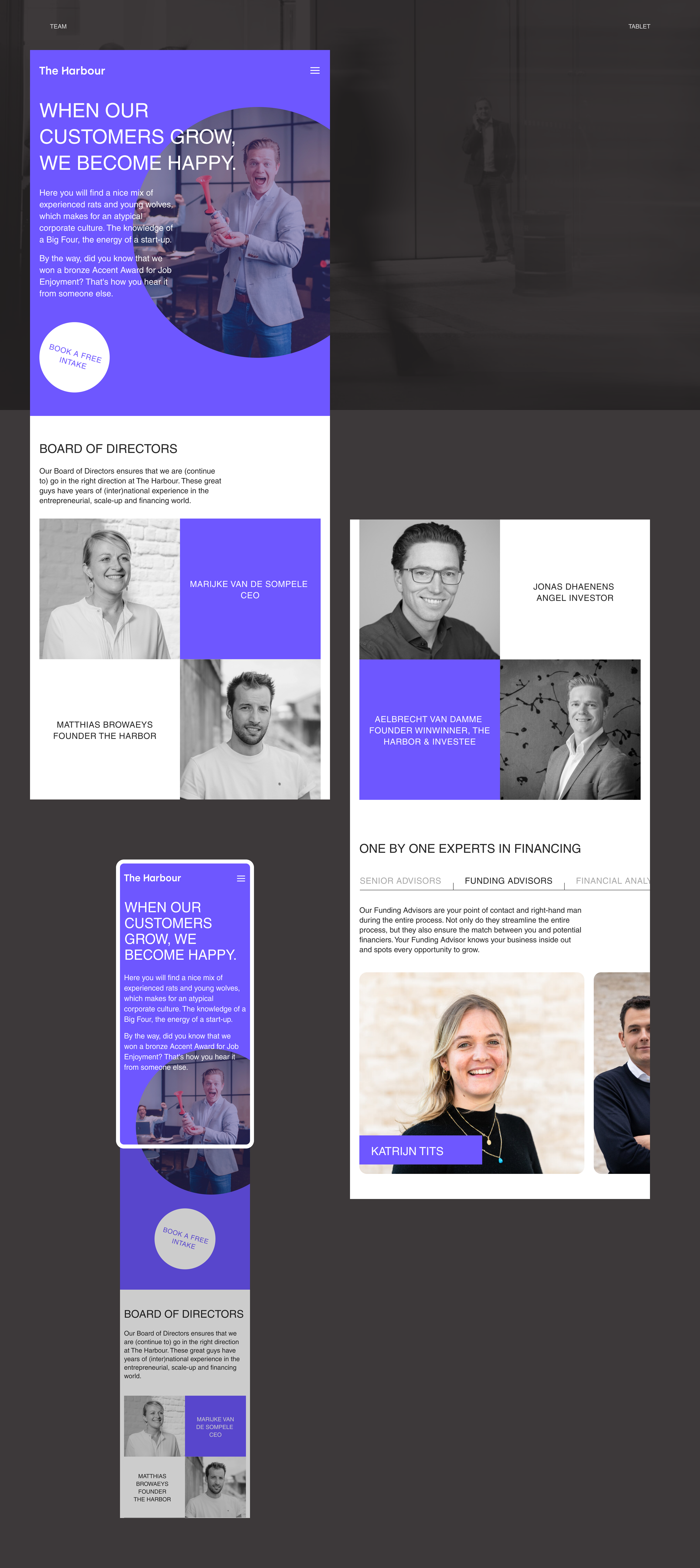 The Harbour - corporate website redesign concept — Изображение №8 — Интерфейсы на Dprofile
