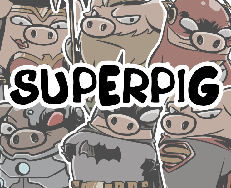 Супер Свиньи — Иллюстрация на Dprofile