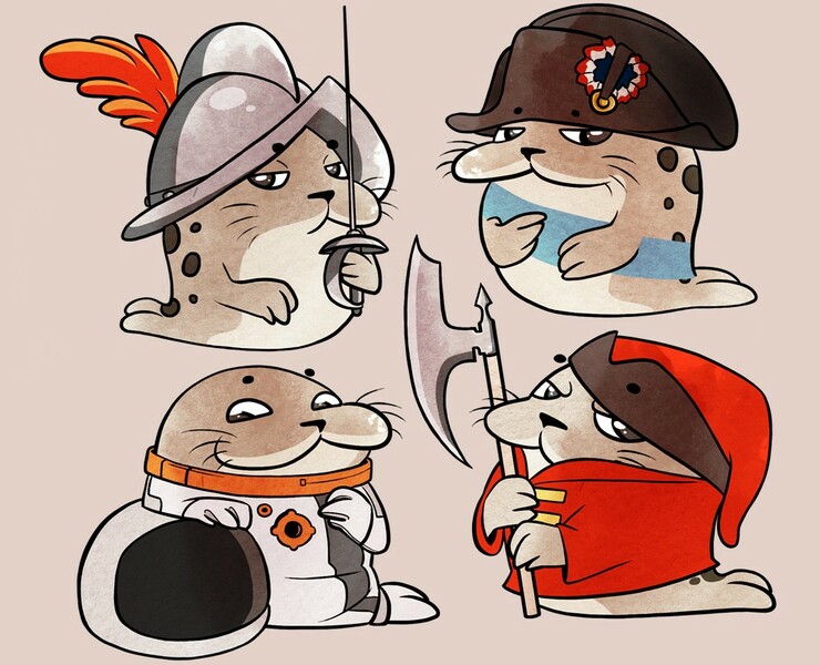 Боевые тюлени — Иллюстрация на Dprofile