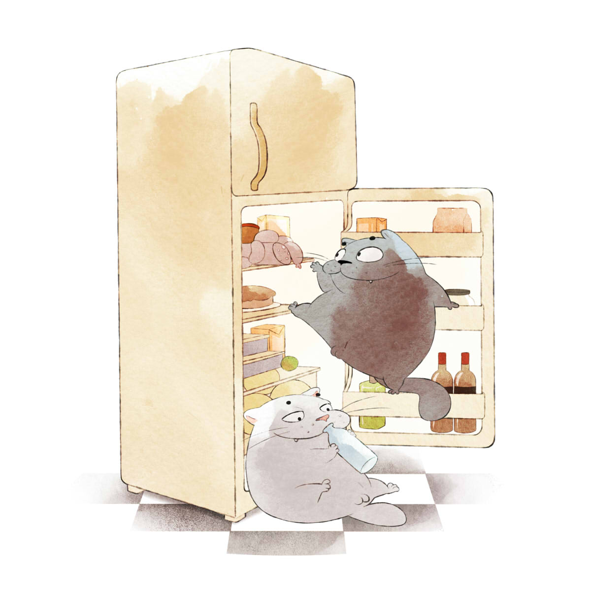 Котики — Изображение №1 — Иллюстрация на Dprofile