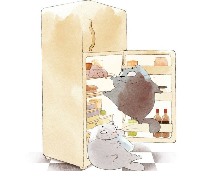 Котики — Иллюстрация на Dprofile