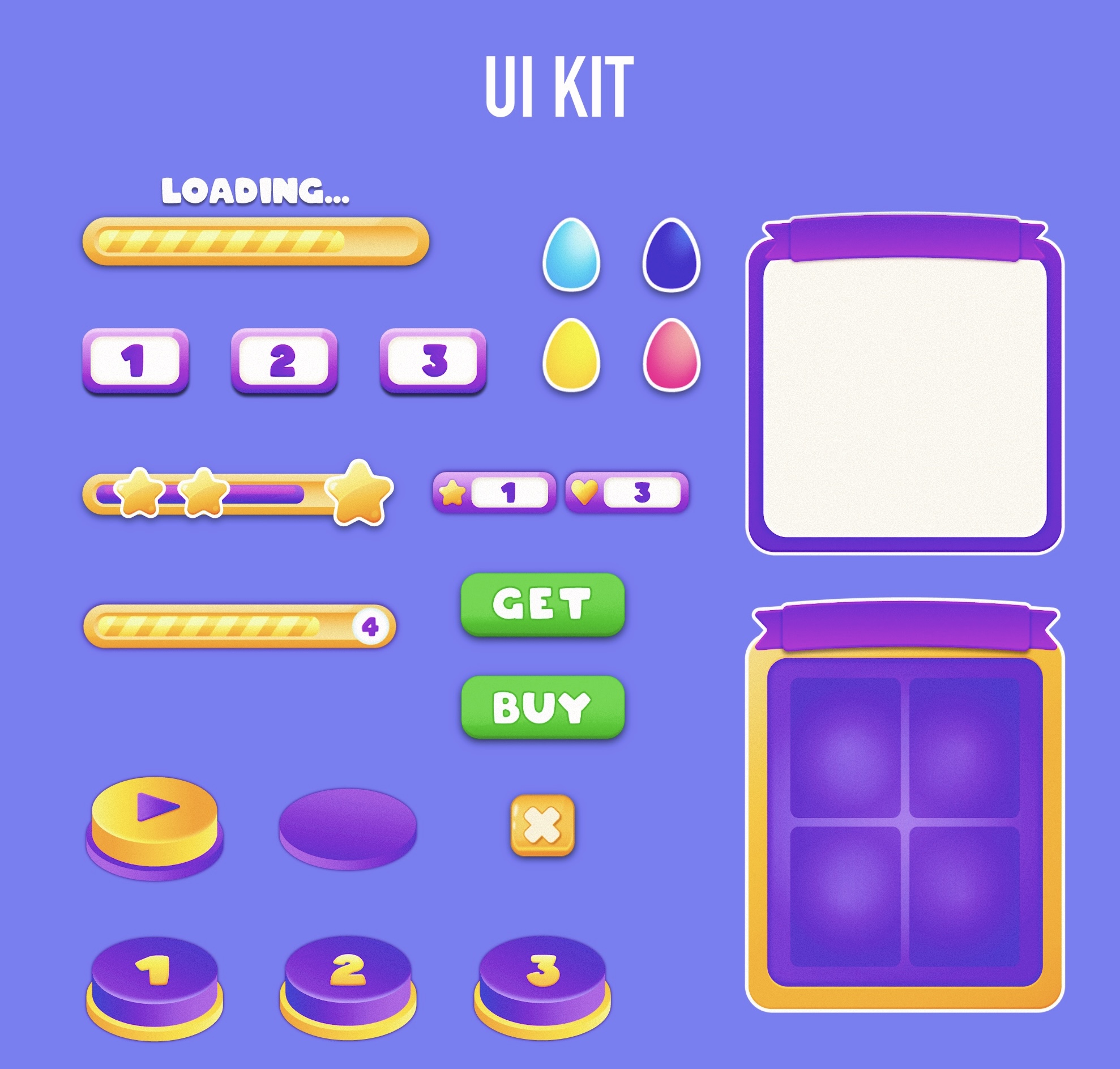Дизайн мобильной игры «BUNNY FARM» — Изображение №6 — Интерфейсы, Иллюстрация на Dprofile