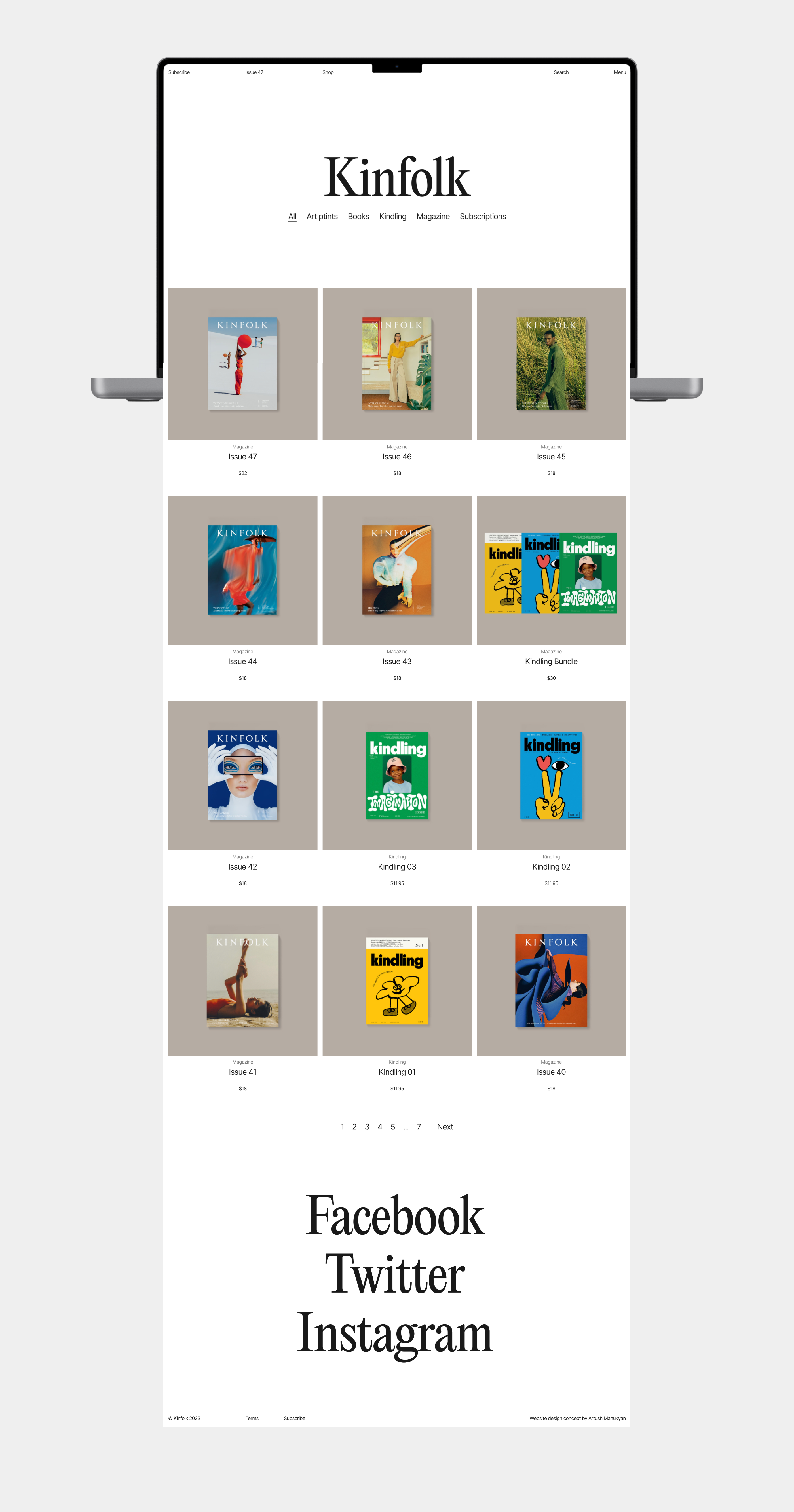 Kinfolk – website redesign concept — Изображение №11 — Интерфейсы на Dprofile
