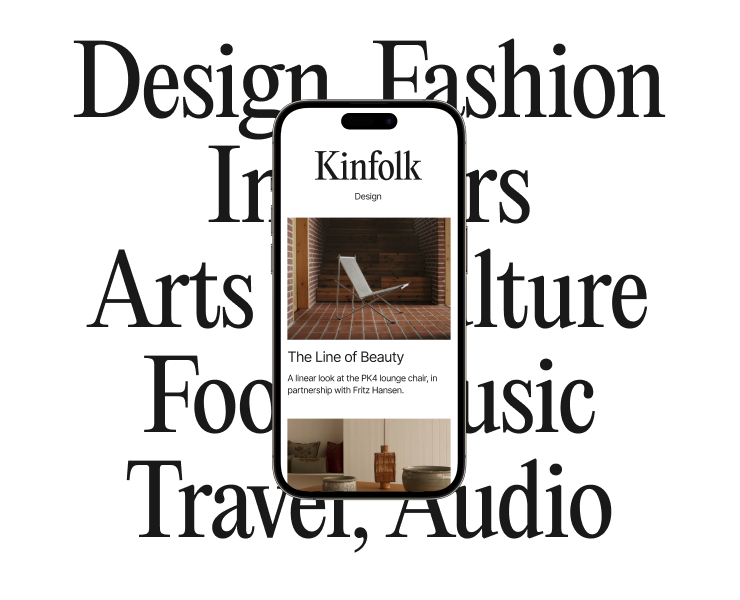 Kinfolk – website redesign concept — Интерфейсы на Dprofile
