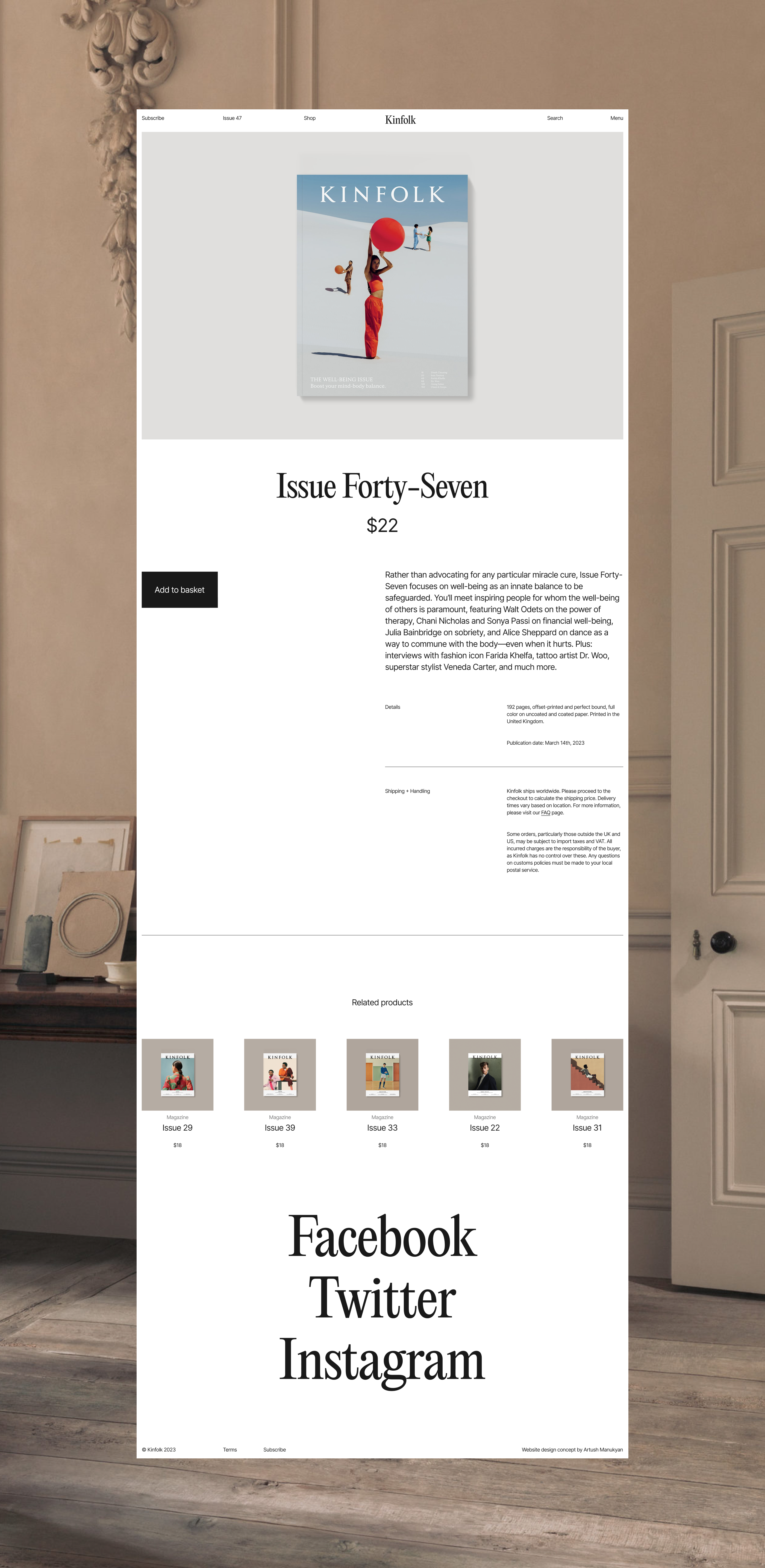 Kinfolk – website redesign concept — Изображение №13 — Интерфейсы на Dprofile