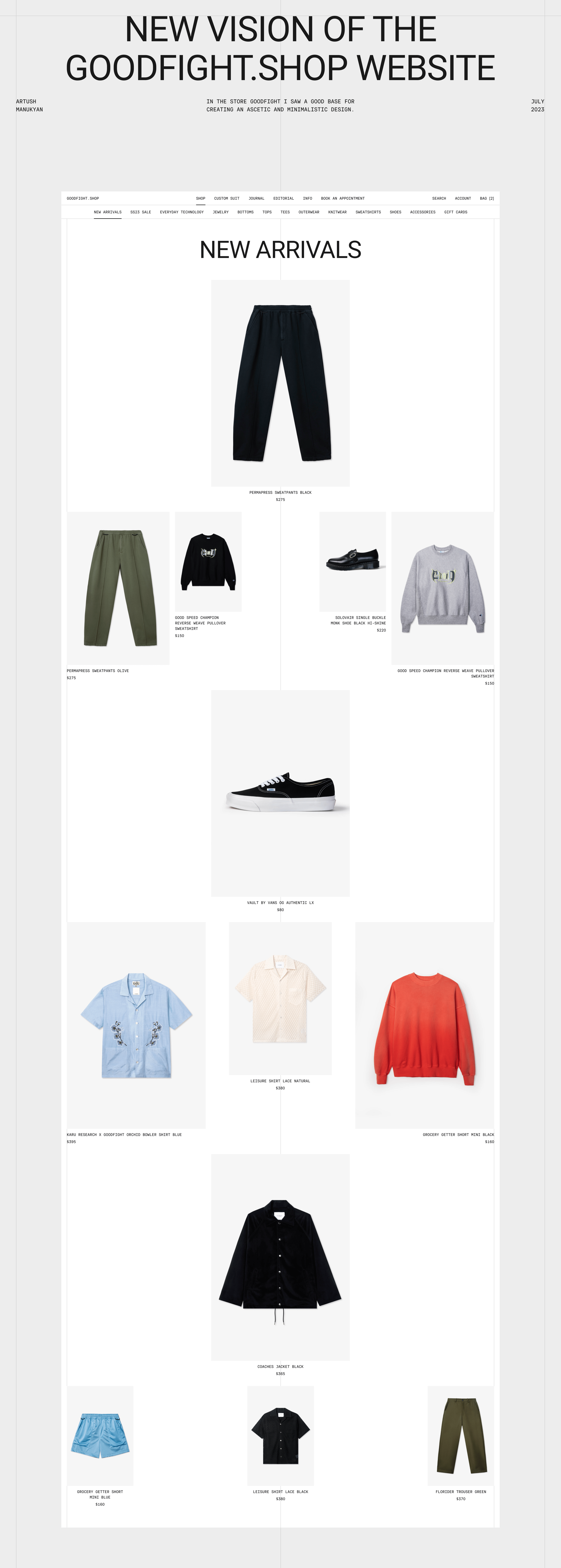 Goodfight – redesign of the online store — Изображение №1 — Интерфейсы на Dprofile