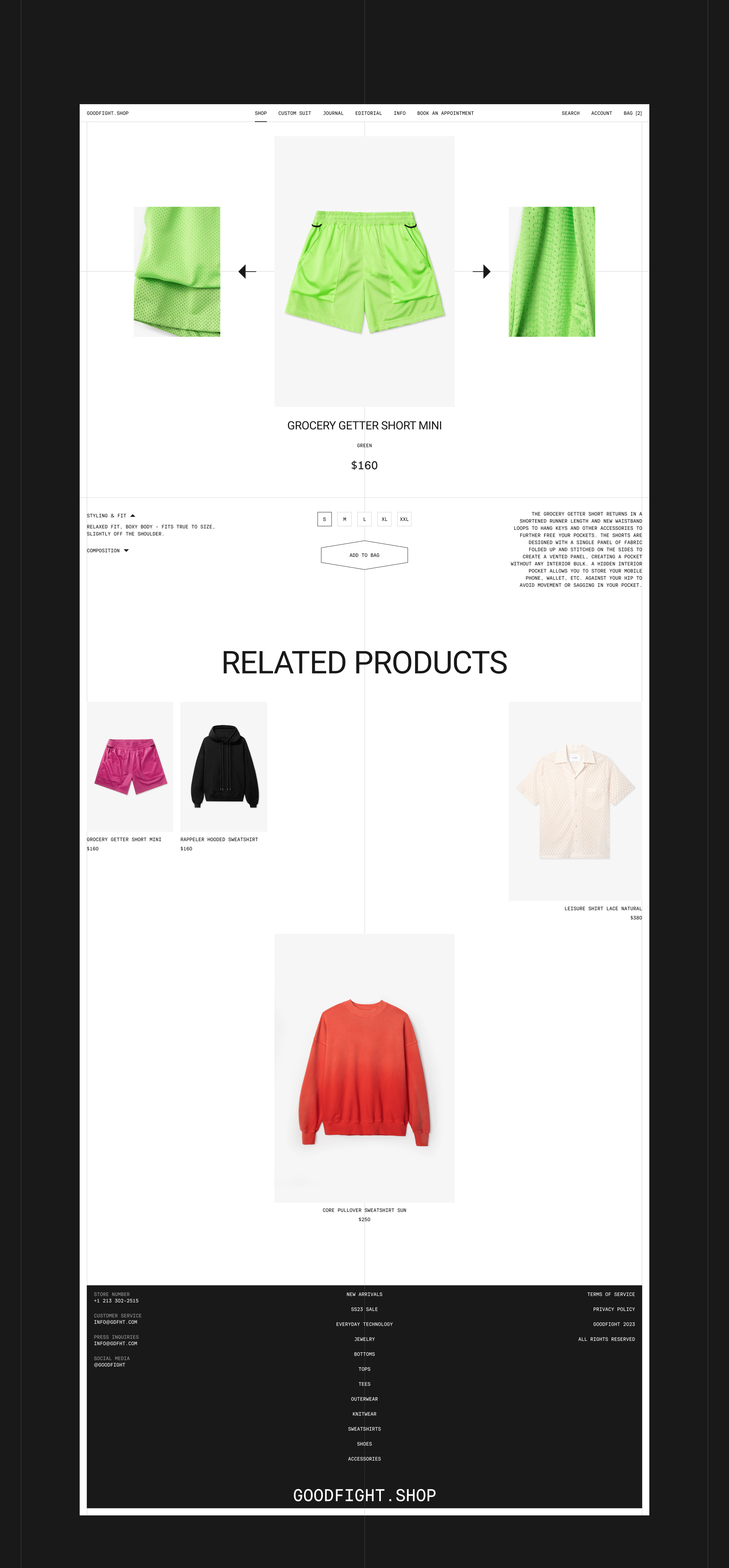 Goodfight – redesign of the online store — Изображение №4 — Интерфейсы на Dprofile