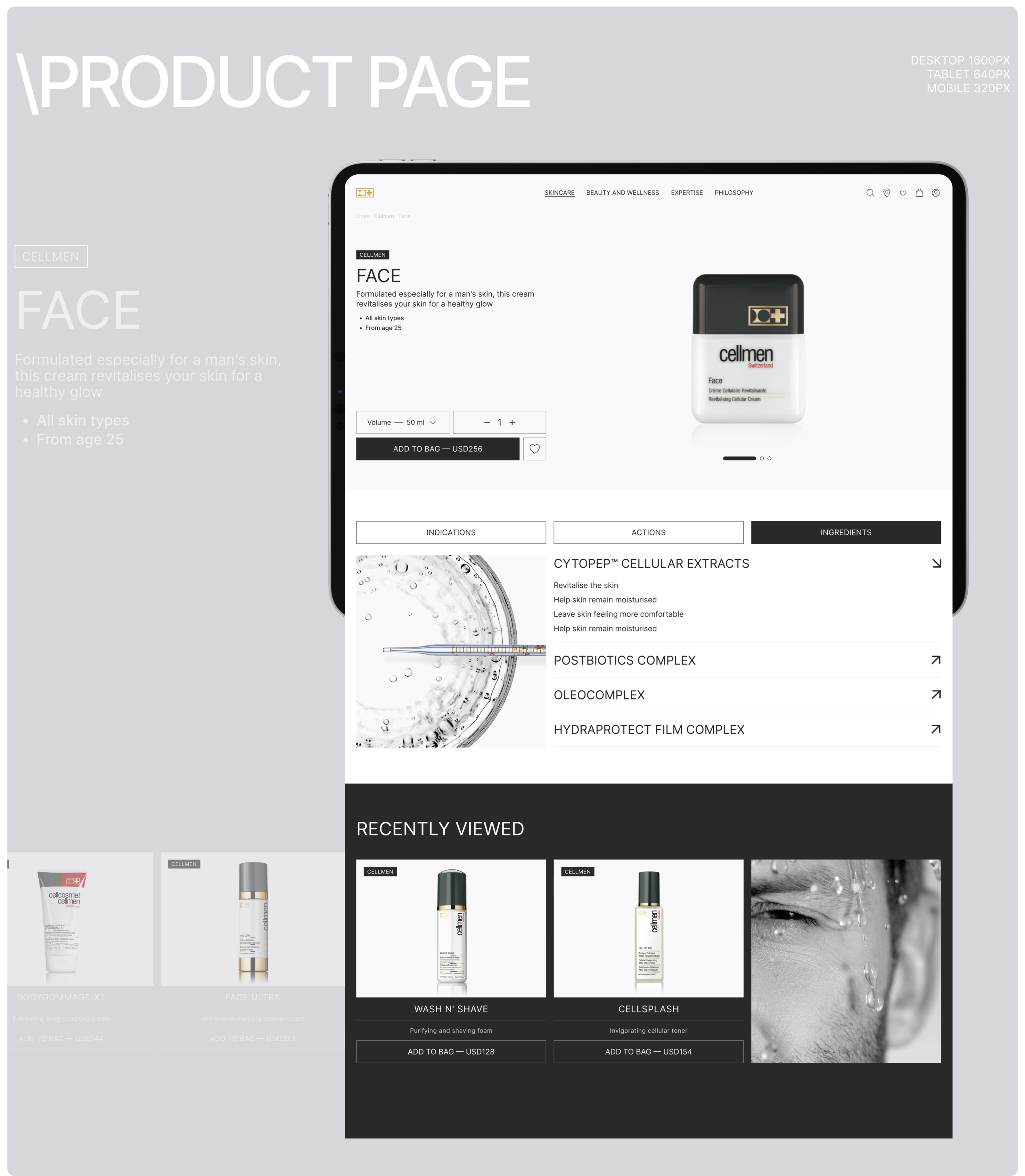 Cellcosmet | E-commerce redesign — Изображение №6 — Интерфейсы на Dprofile