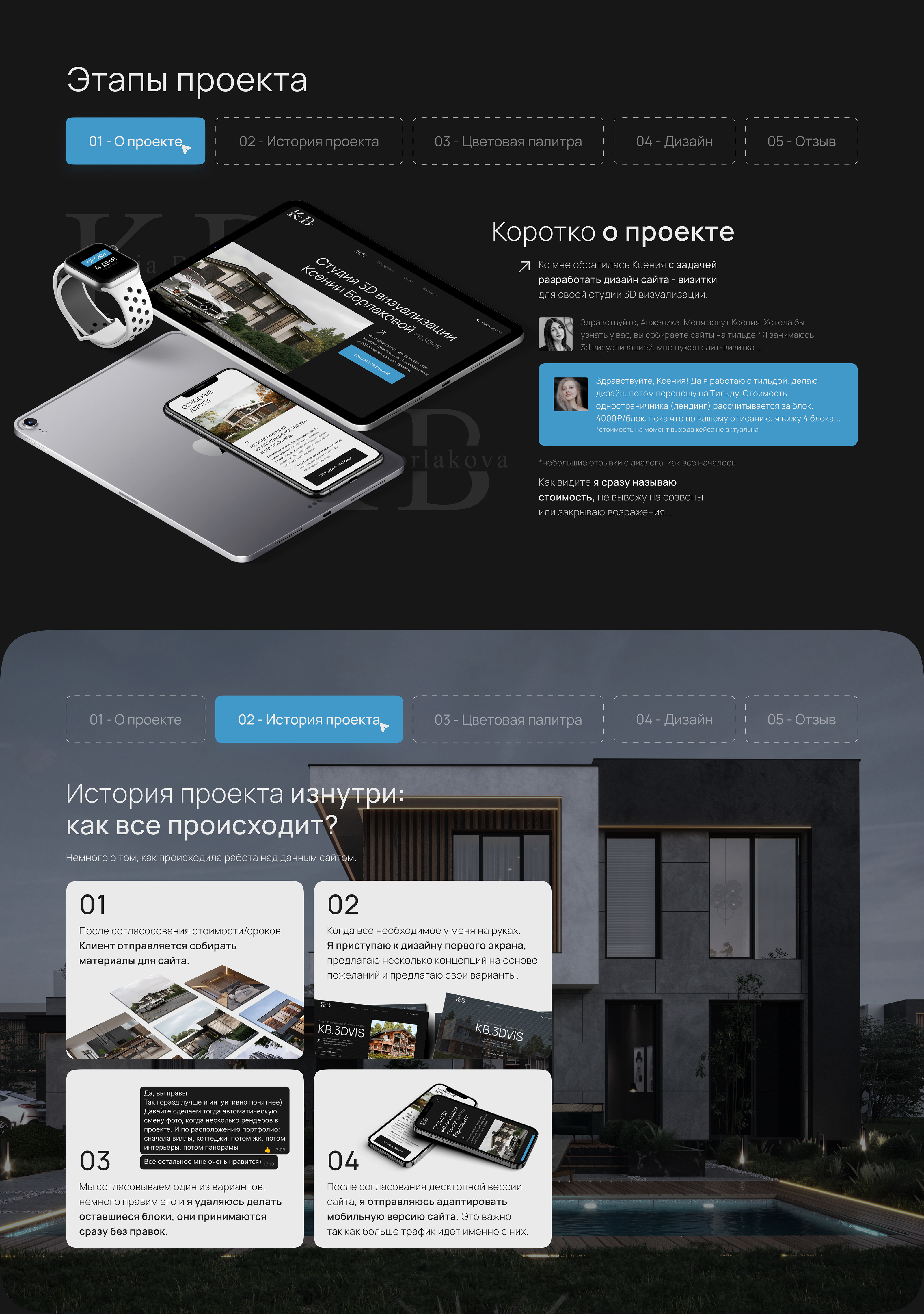 Лендинг | Landing page for 3d studio — Изображение №2 — Интерфейсы на Dprofile