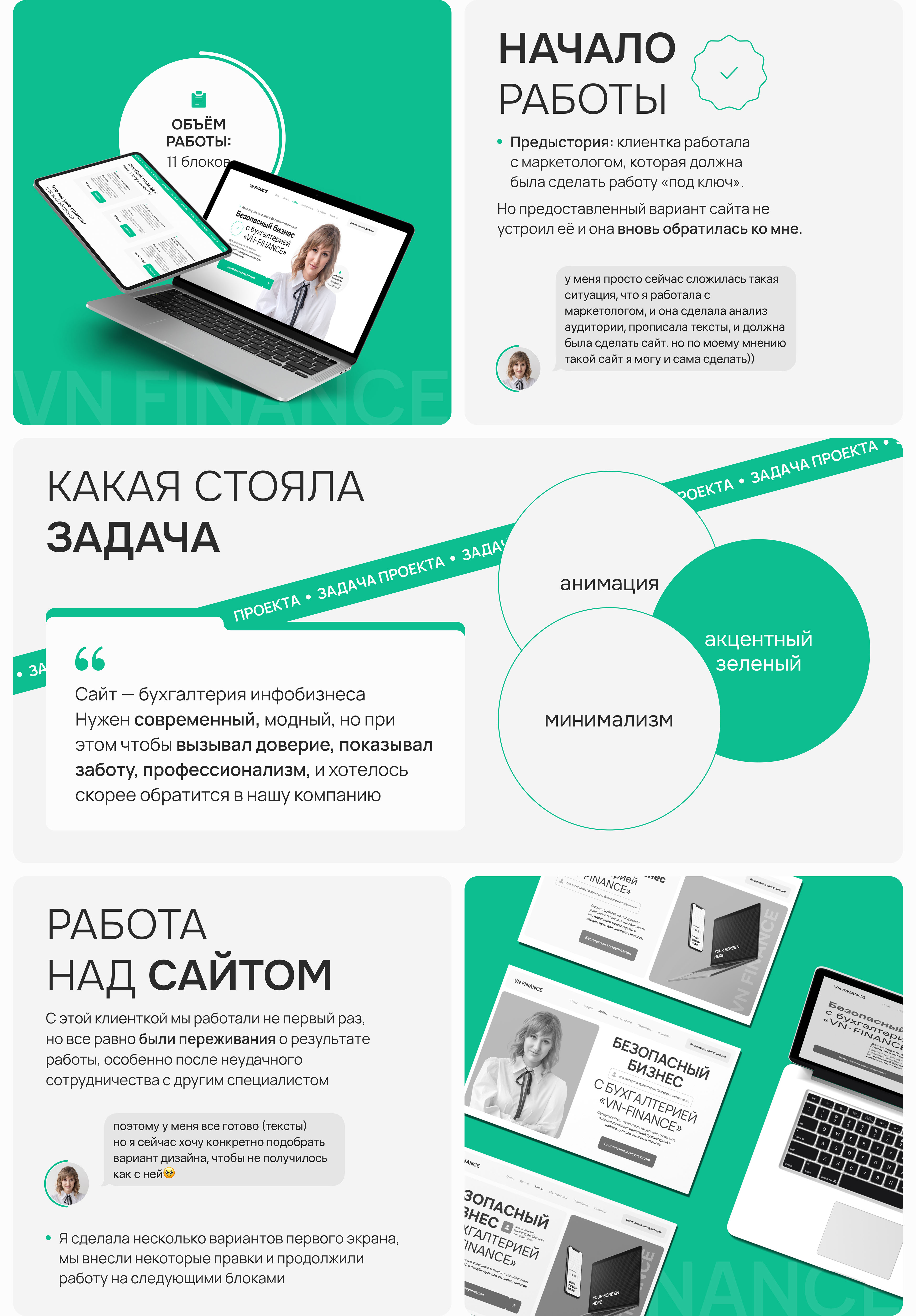 Бухгалтерская компания: дизайн лендинга и верстка — Изображение №2 — Интерфейсы на Dprofile
