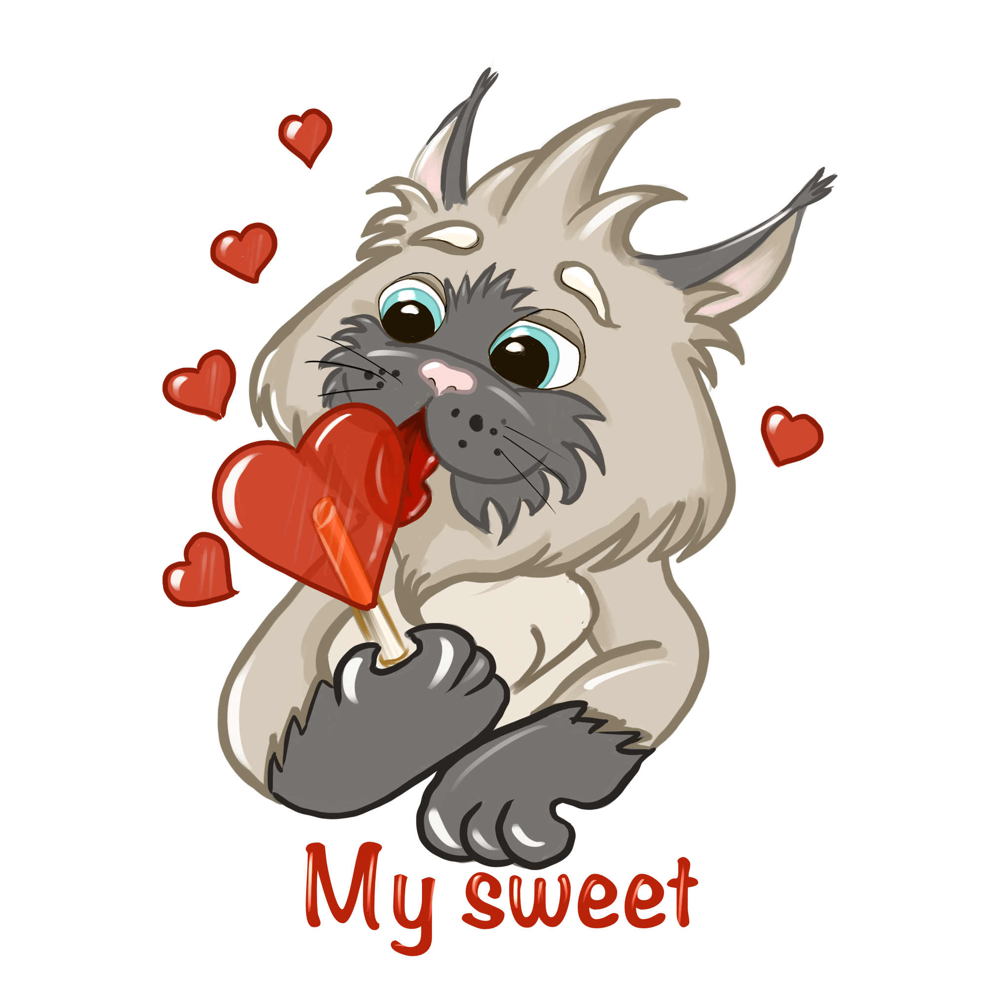 стикеры про кота — Изображение №7 — Иллюстрация на Dprofile