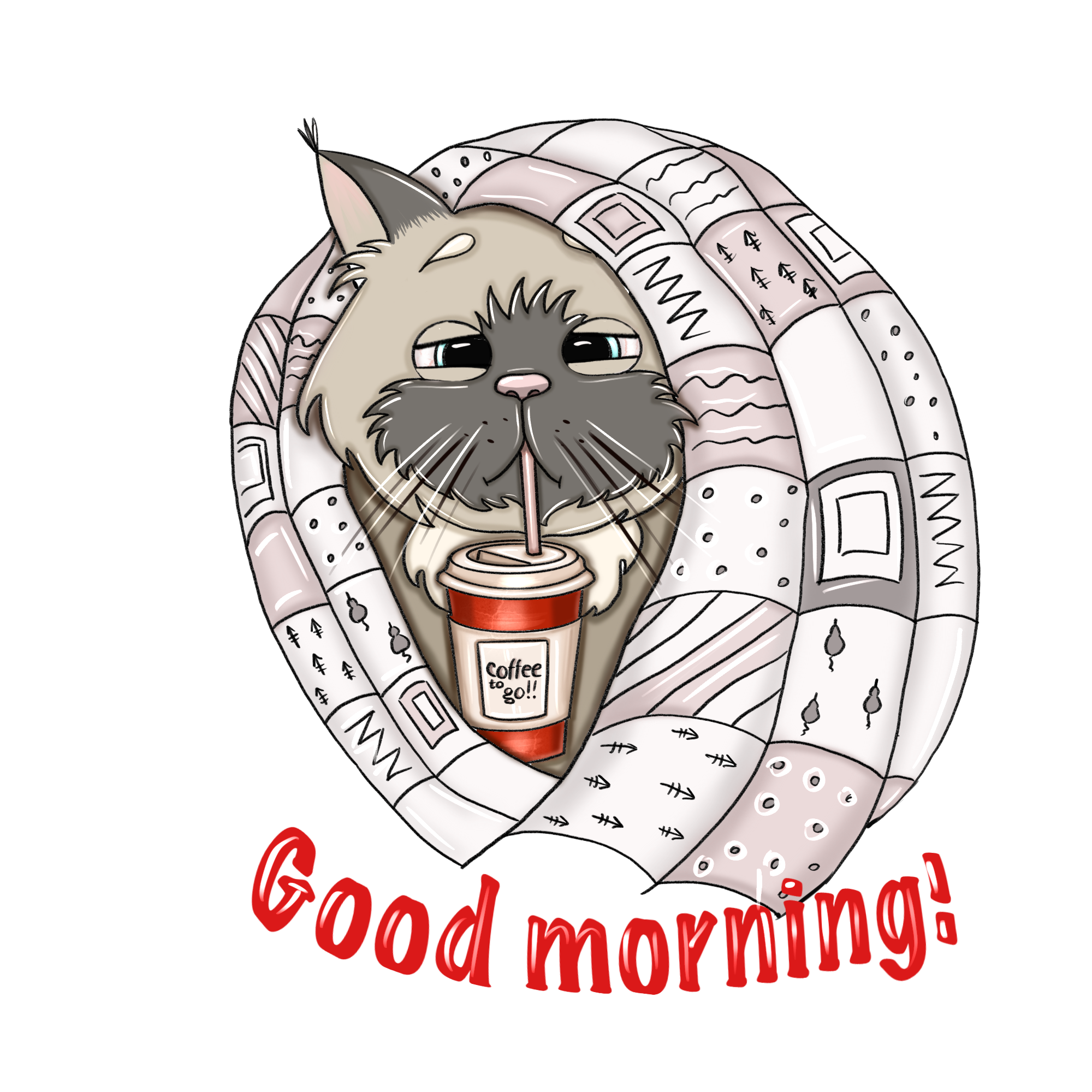 стикеры про кота — Изображение №6 — Иллюстрация на Dprofile