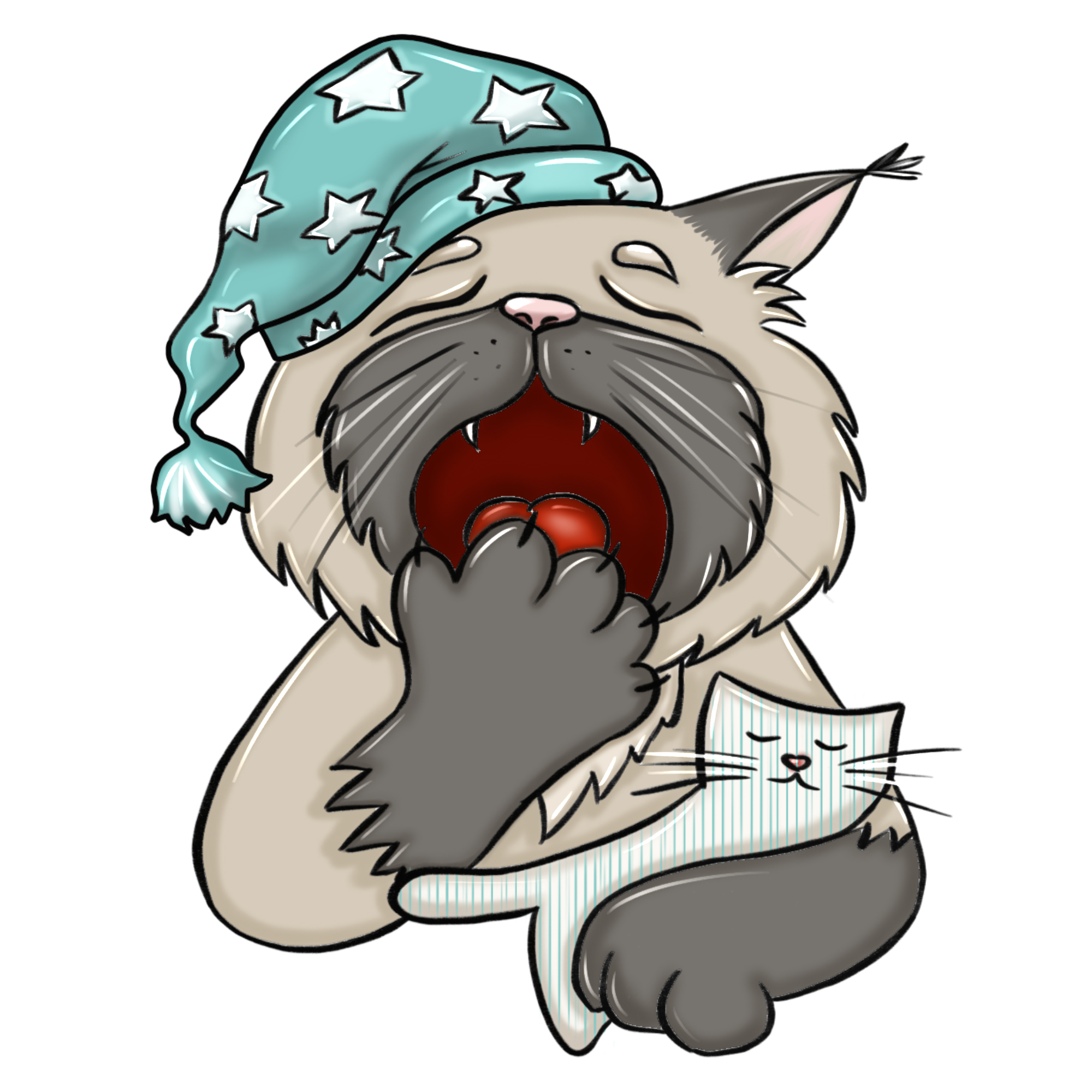 стикеры про кота — Изображение №13 — Иллюстрация на Dprofile